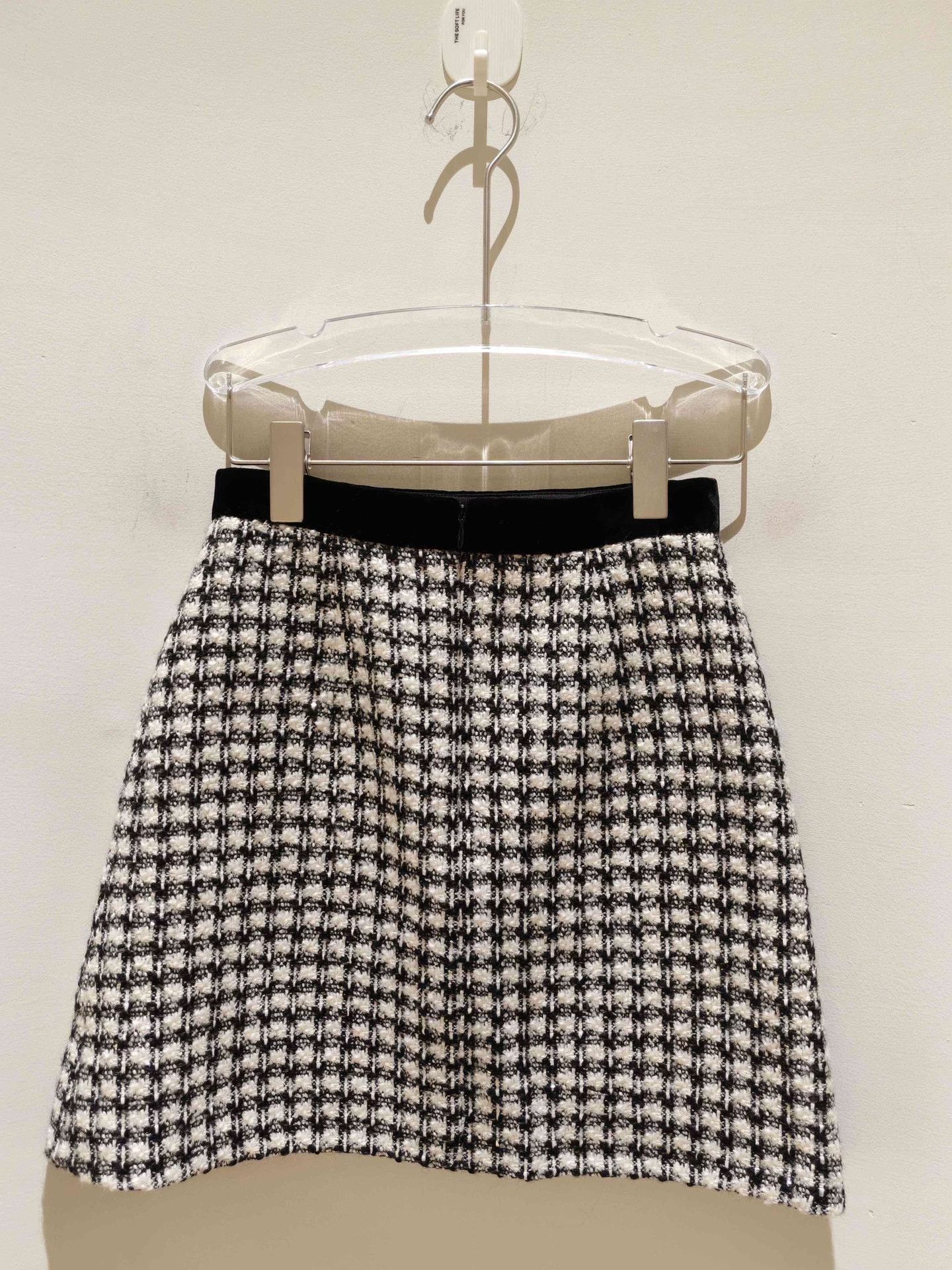 Joya JORYA Tweed Mini Skirt Size 38" / US 16 / IT 52 - 2 Thumbnail