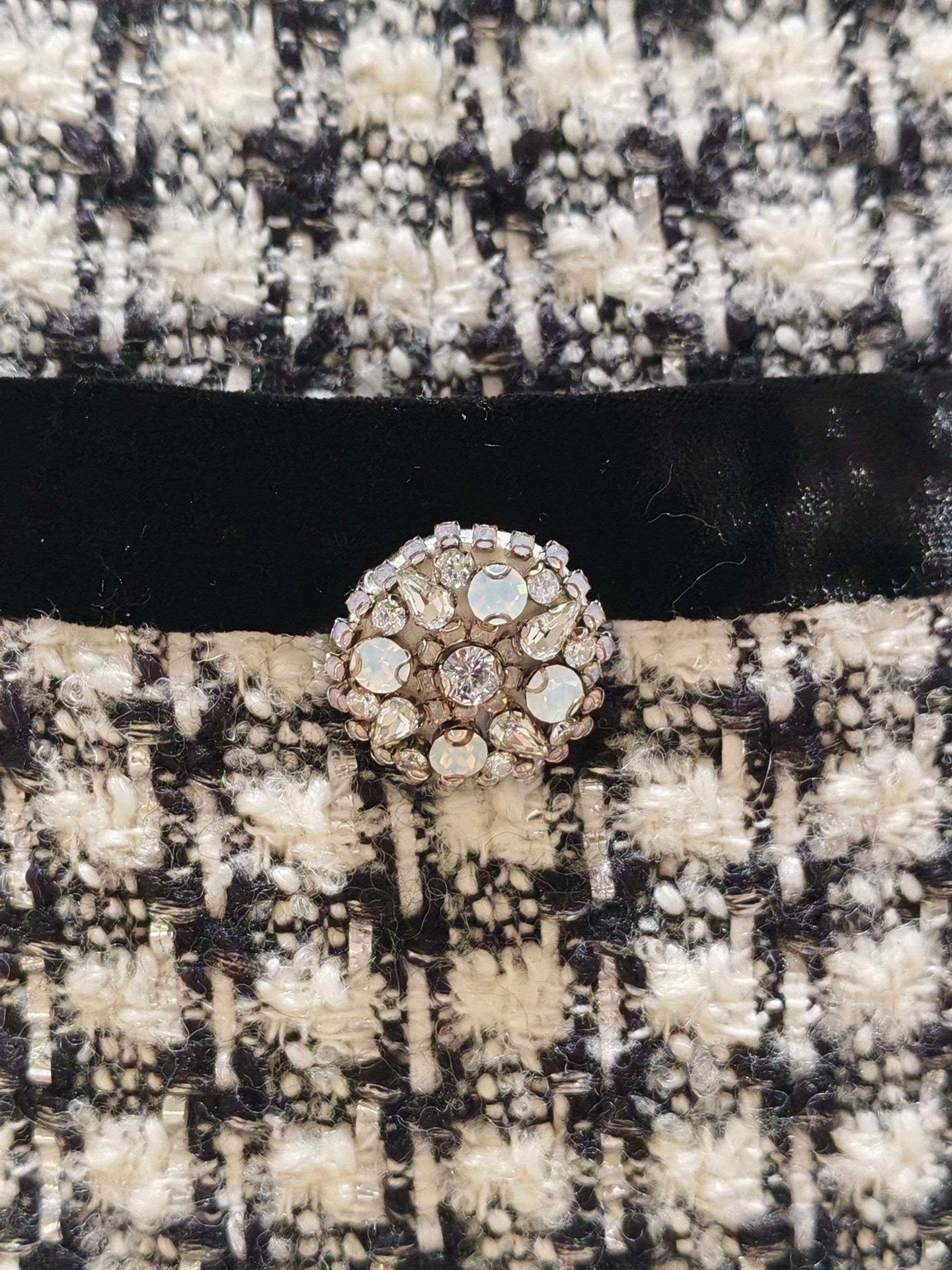 Joya JORYA Tweed Mini Skirt Size 38" / US 16 / IT 52 - 6 Thumbnail