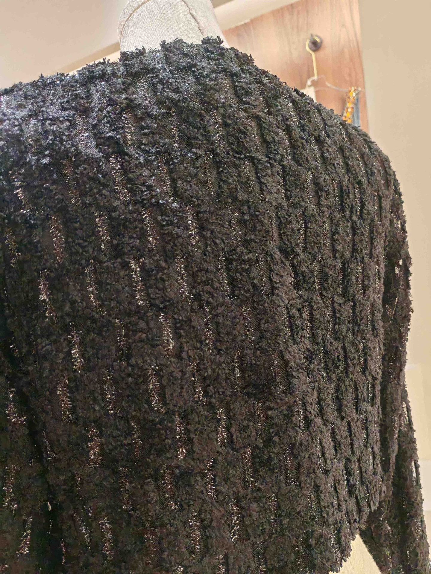 Alaia AnanAyla 3D Flocking Lurex Coat XS Size XS / US 0-2 / IT 36-38 - 4 Thumbnail