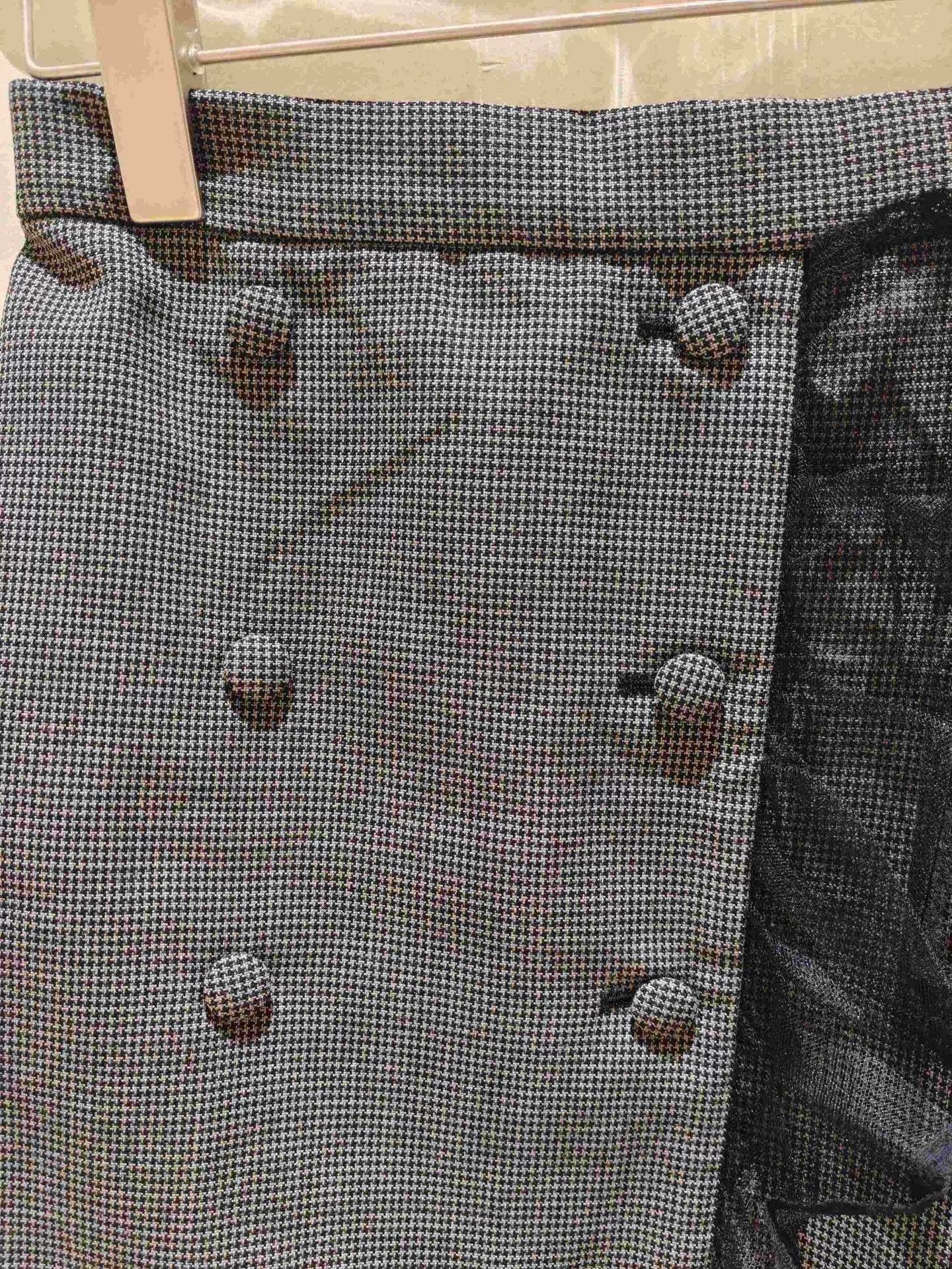 Miu Miu Miumiu Houndstooth Lace Skirt Size 38" / US 16 / IT 52 - 5 Thumbnail