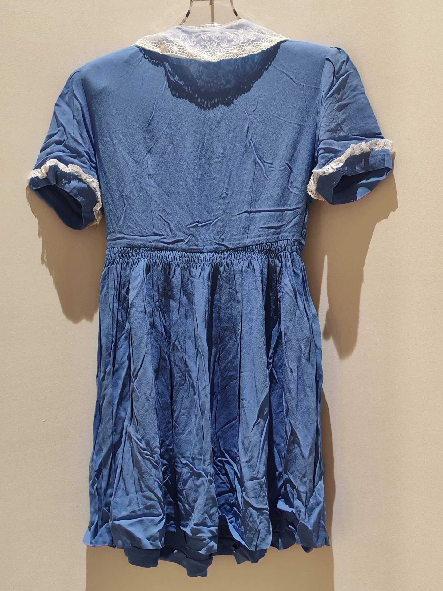 Miu Miu Miu Miu Blue Lace Collar Dress Size S / US 4 / IT 40 - 2 Thumbnail