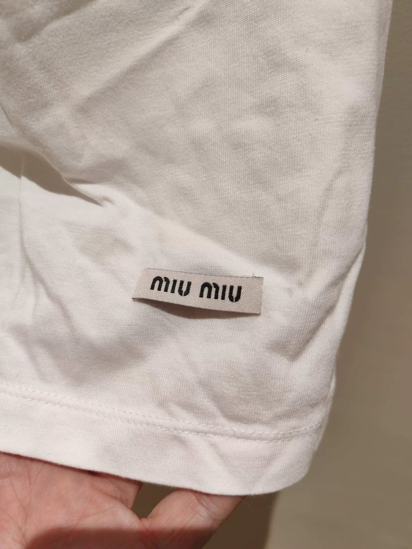Miu Miu Miu Miu Diamond Chain Short-Sleeve Top Size XS / US 0-2 / IT 36-38 - 4 Thumbnail