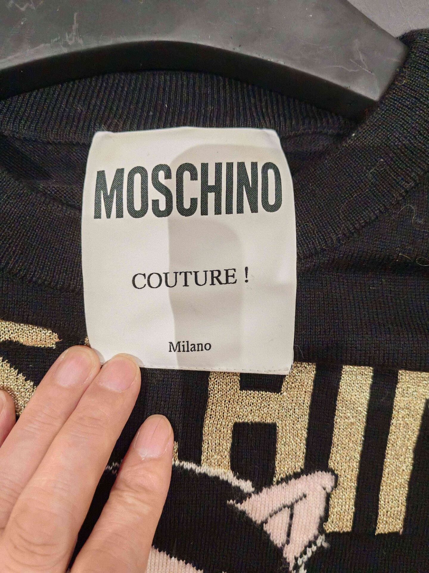Moschino Moschino Piggy Black Knit Sweater XS Size XS / US 0-2 / IT 36-38 - 3 Thumbnail