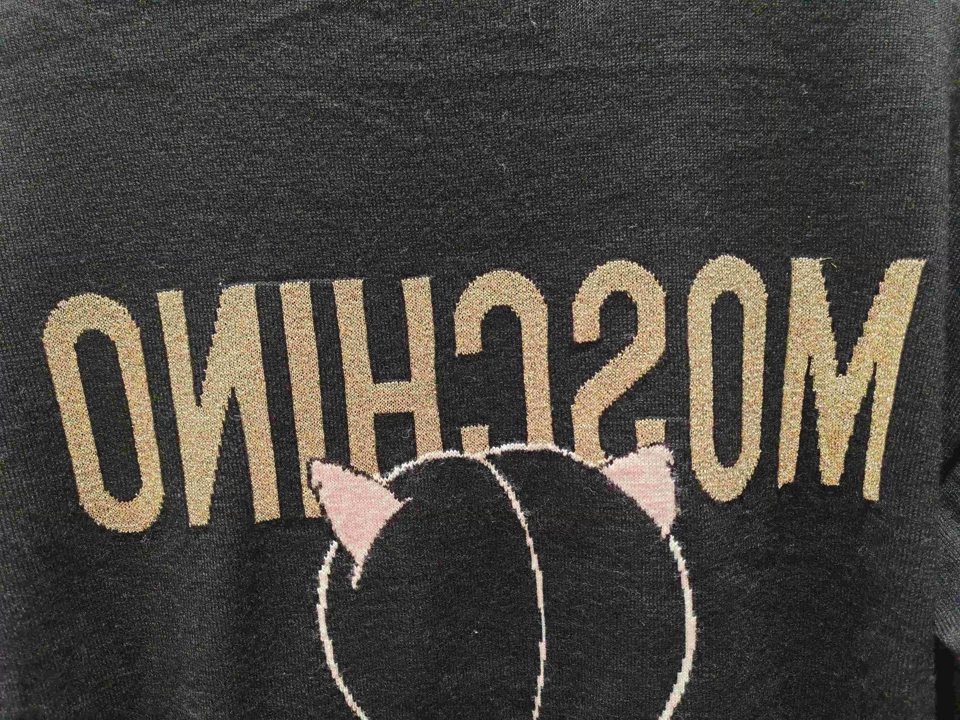 Moschino Moschino Piggy Black Knit Sweater XS Size XS / US 0-2 / IT 36-38 - 7 Thumbnail