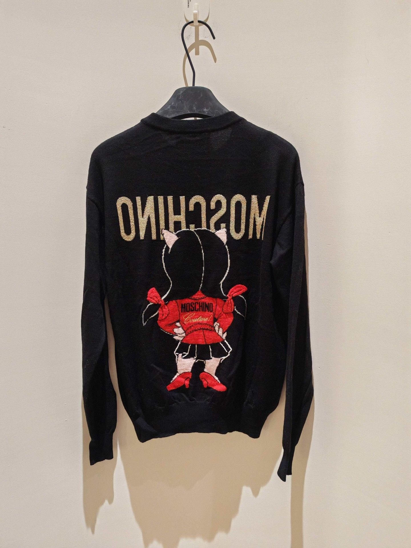 Moschino Moschino Piggy Black Knit Sweater XS Size XS / US 0-2 / IT 36-38 - 8 Thumbnail