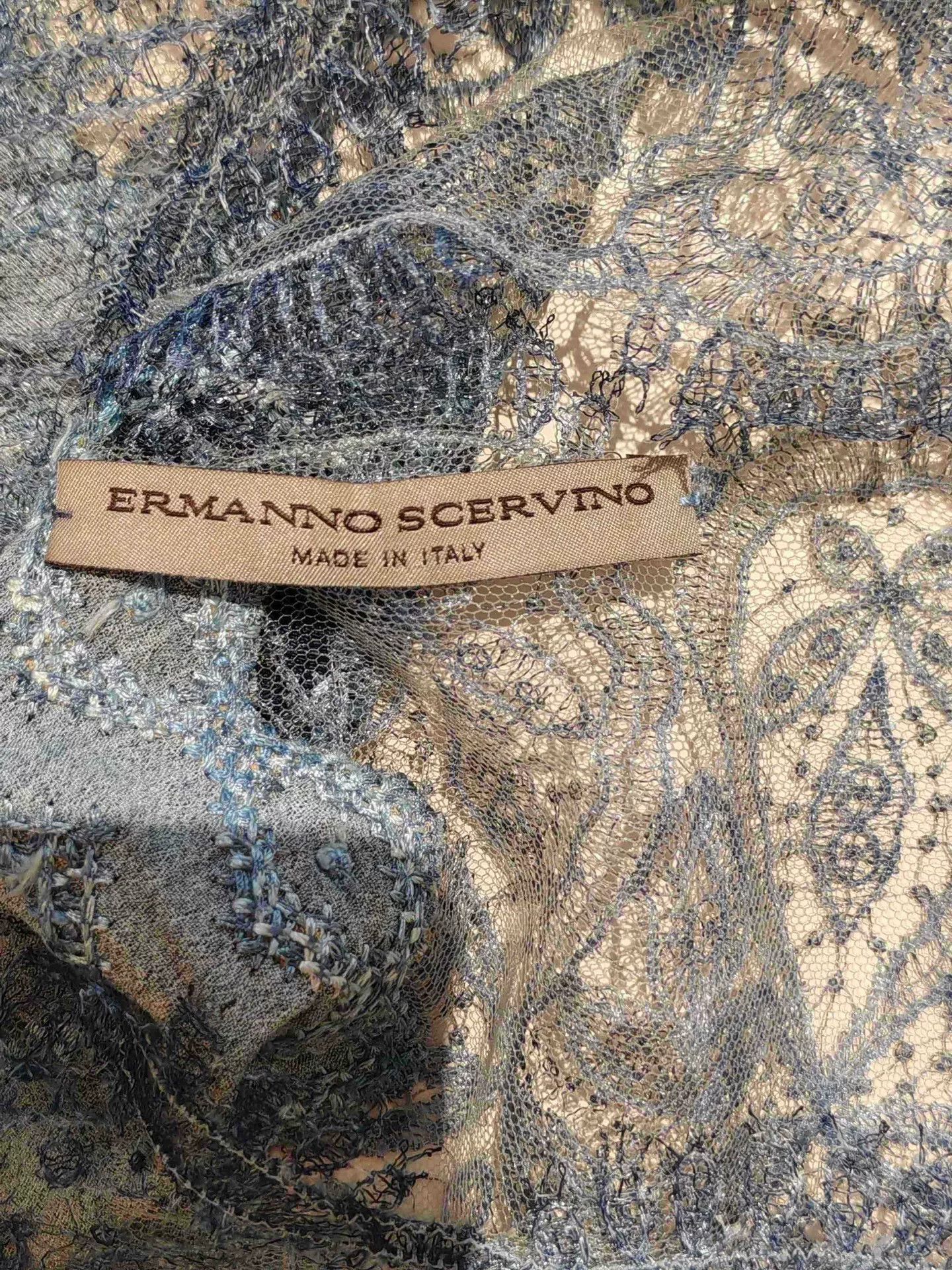 Ermanno Scervino Ermanno Scervino Lace Denim Patchwork Top Size S / US 4 / IT 40 - 3 Thumbnail