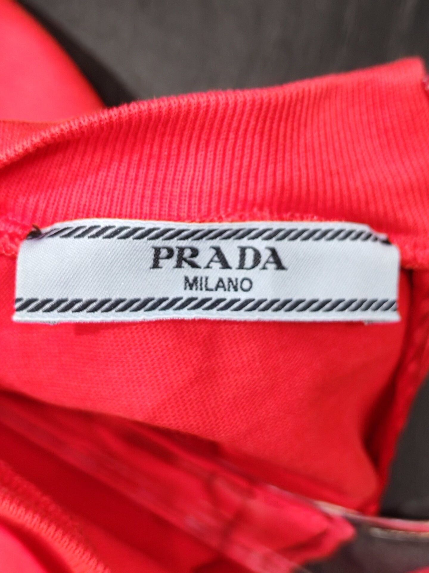 Prada Prada Red Bow Short Sleeve T-shirt 36 Size XS / US 0-2 / IT 36-38 - 3 Thumbnail