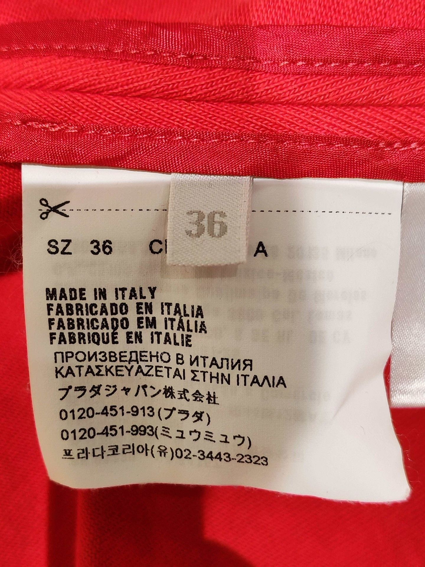 Prada Prada Red Bow Short Sleeve T-shirt 36 Size XS / US 0-2 / IT 36-38 - 5 Thumbnail