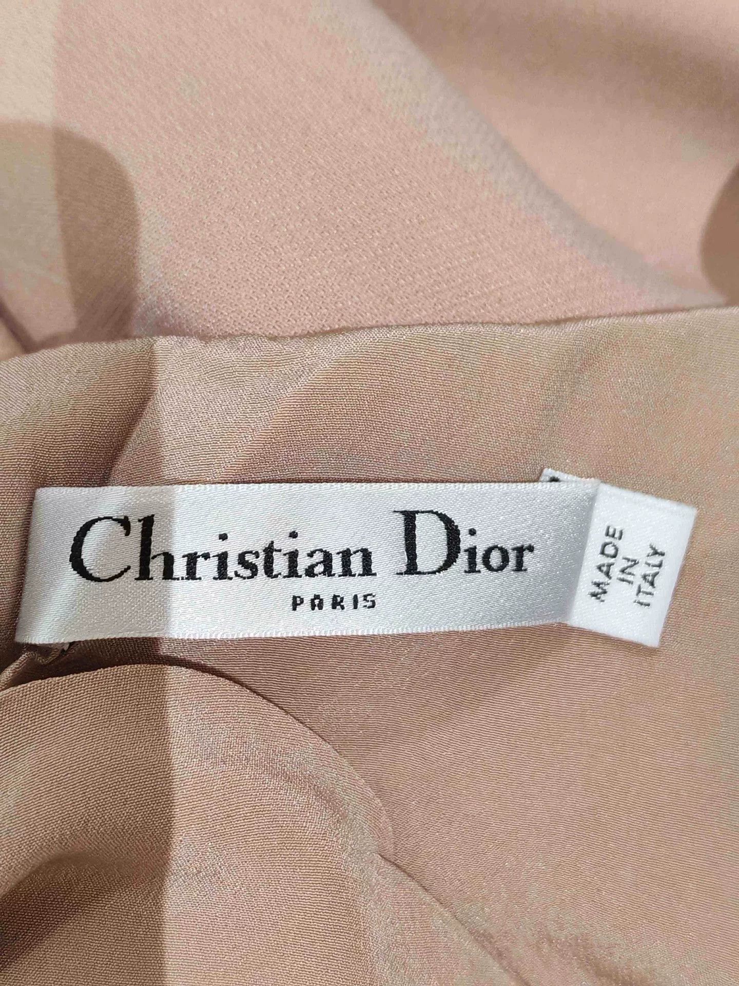 Dior Dior Nude Pink Bee Camisole Dress Size XXS / US 00 / IT 34 - 3 Thumbnail
