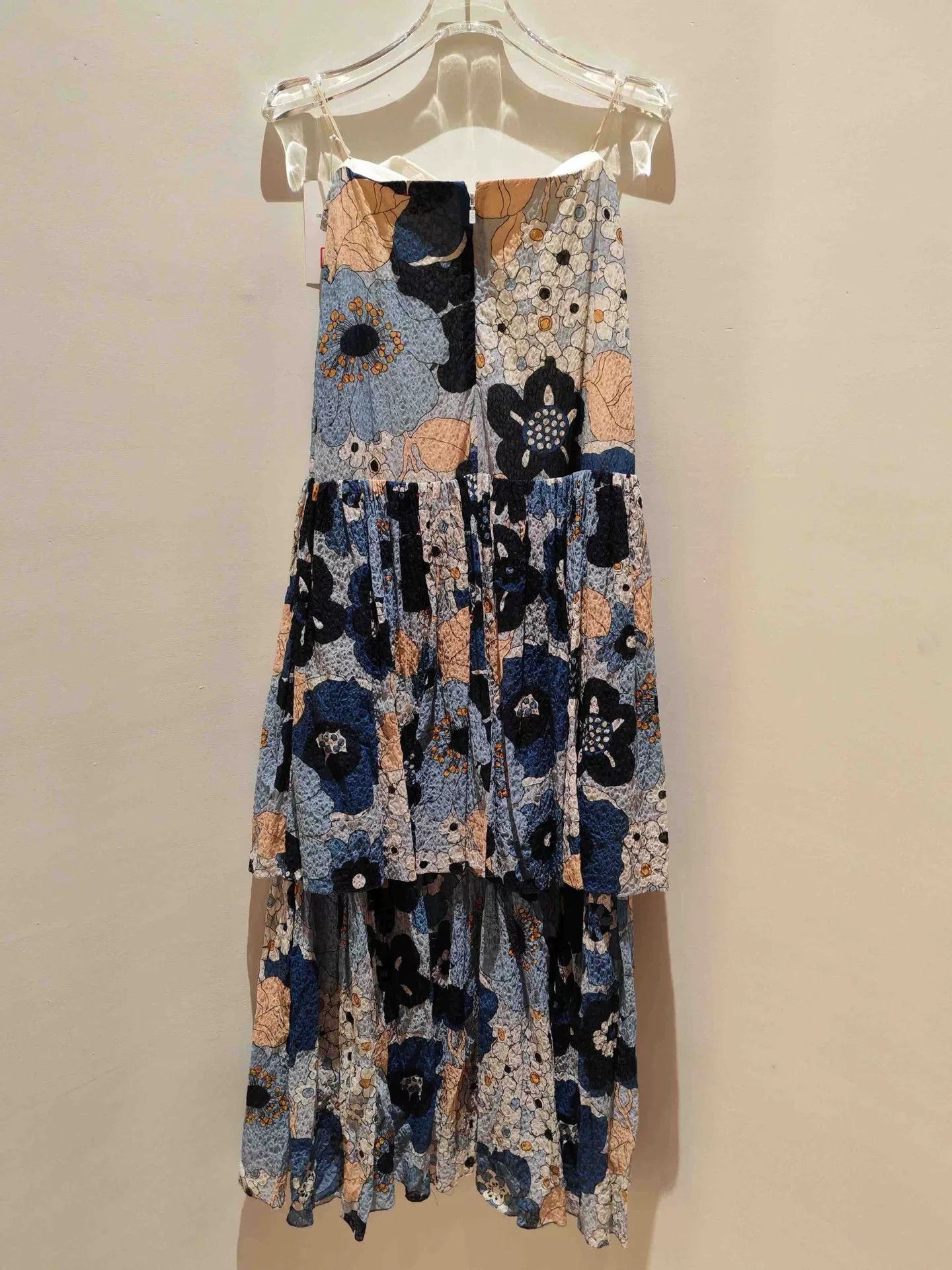 Chloe Chloe Blue Floral Sling Dress Size XXS / US 00 / IT 34 - 3 Thumbnail