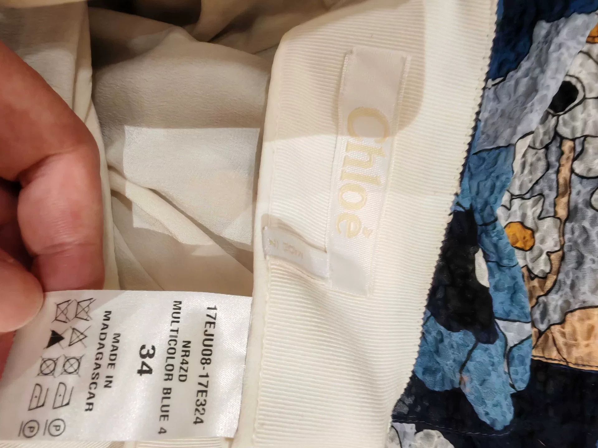 Chloe Chloe Blue Floral Sling Dress Size XXS / US 00 / IT 34 - 4 Thumbnail