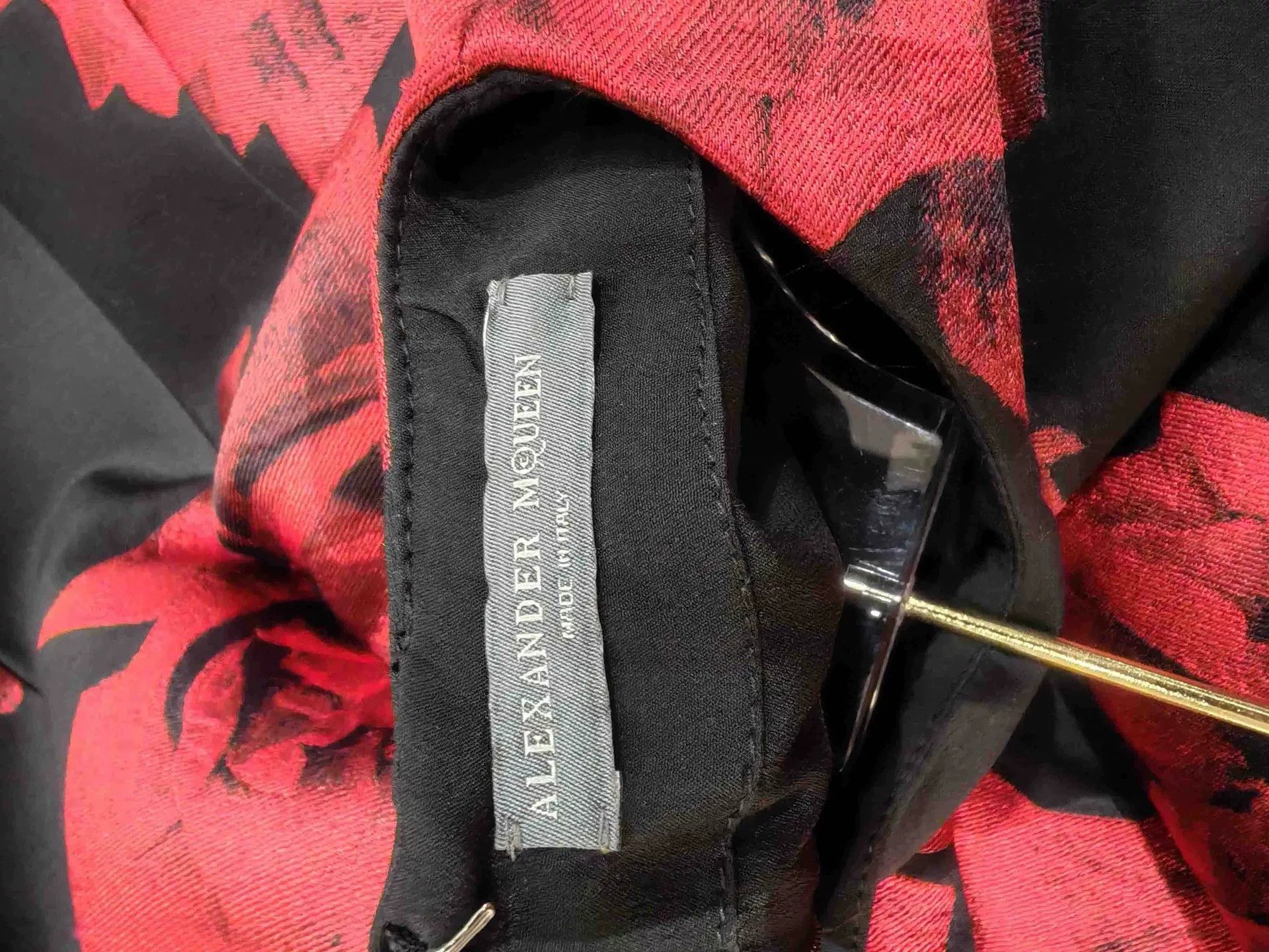 Alexander McQueen McQueen Rose Silk Dress Size M / US 6-8 / IT 42-44 - 3 Thumbnail