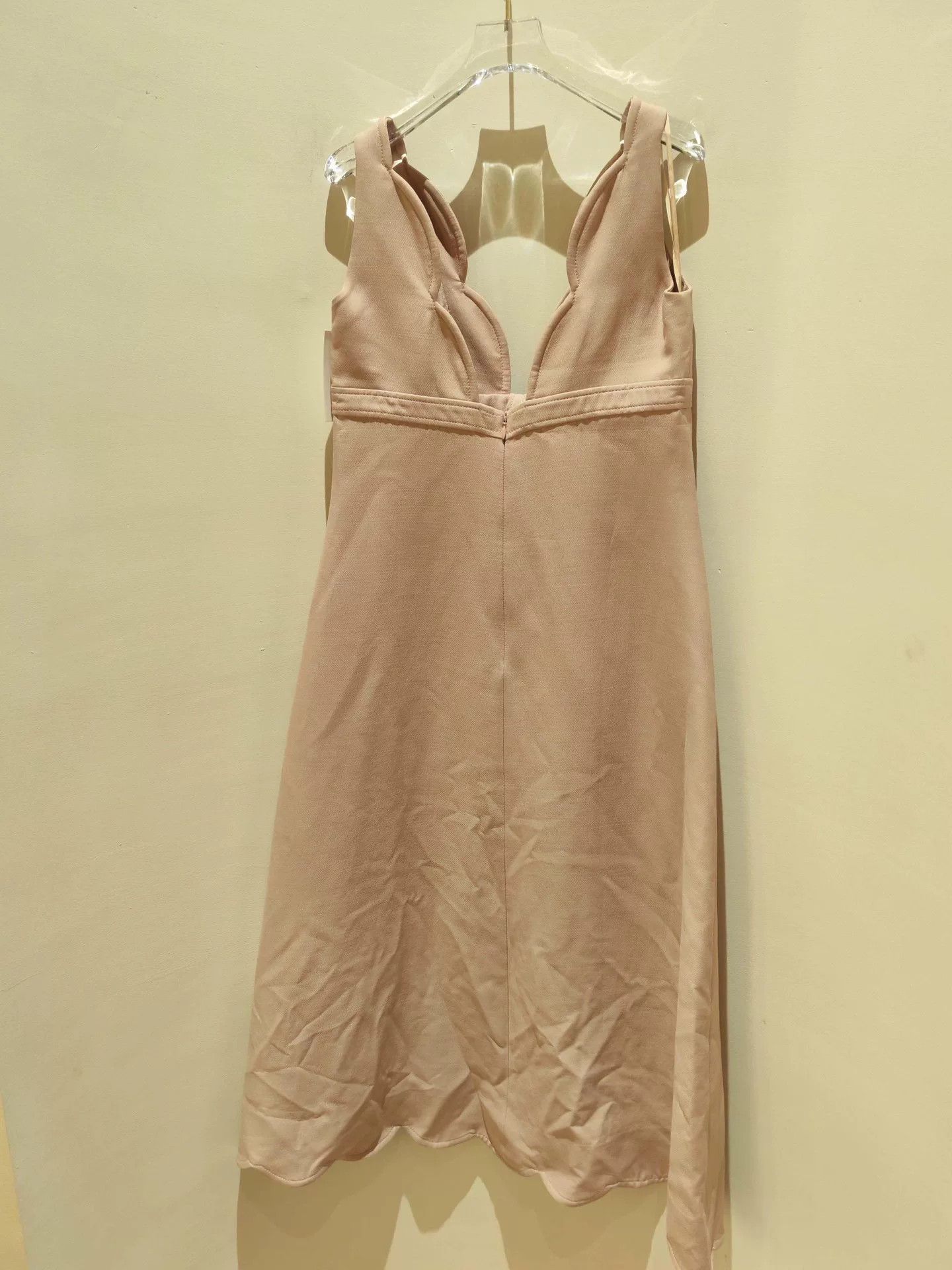 Valentino Valentino Pink Sling V-Neck Dress Size M / US 6-8 / IT 42-44 - 2 Thumbnail