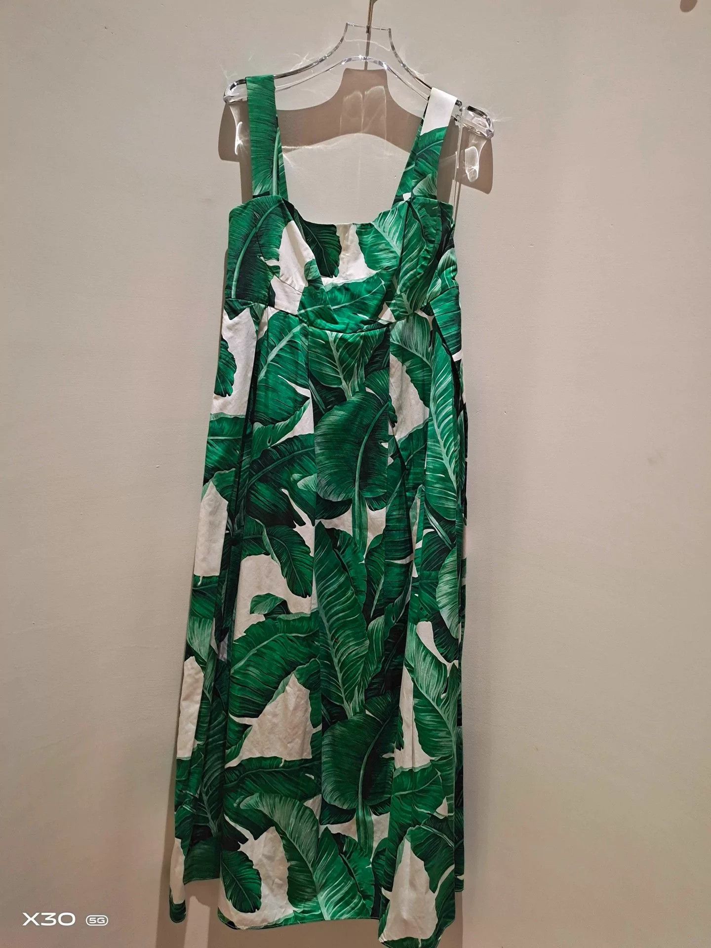Dolce & Gabbana Dolce & Gabbana Banana Leaf Slip Dress Size M / US 6-8 / IT 42-44 - 4 Thumbnail