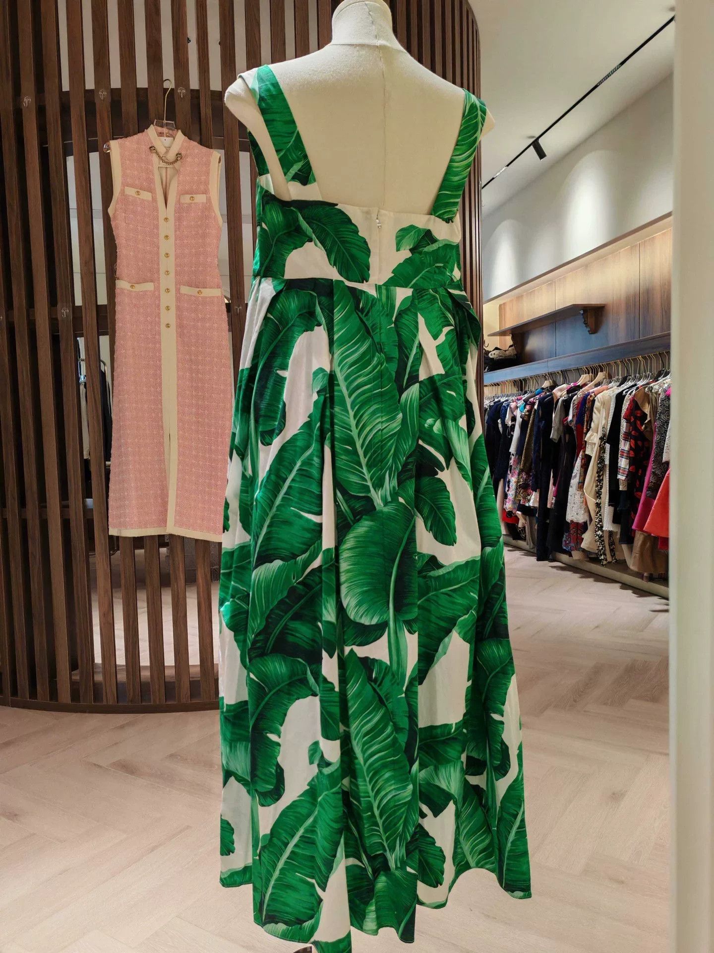 Dolce & Gabbana Dolce & Gabbana Banana Leaf Slip Dress Size M / US 6-8 / IT 42-44 - 2 Thumbnail