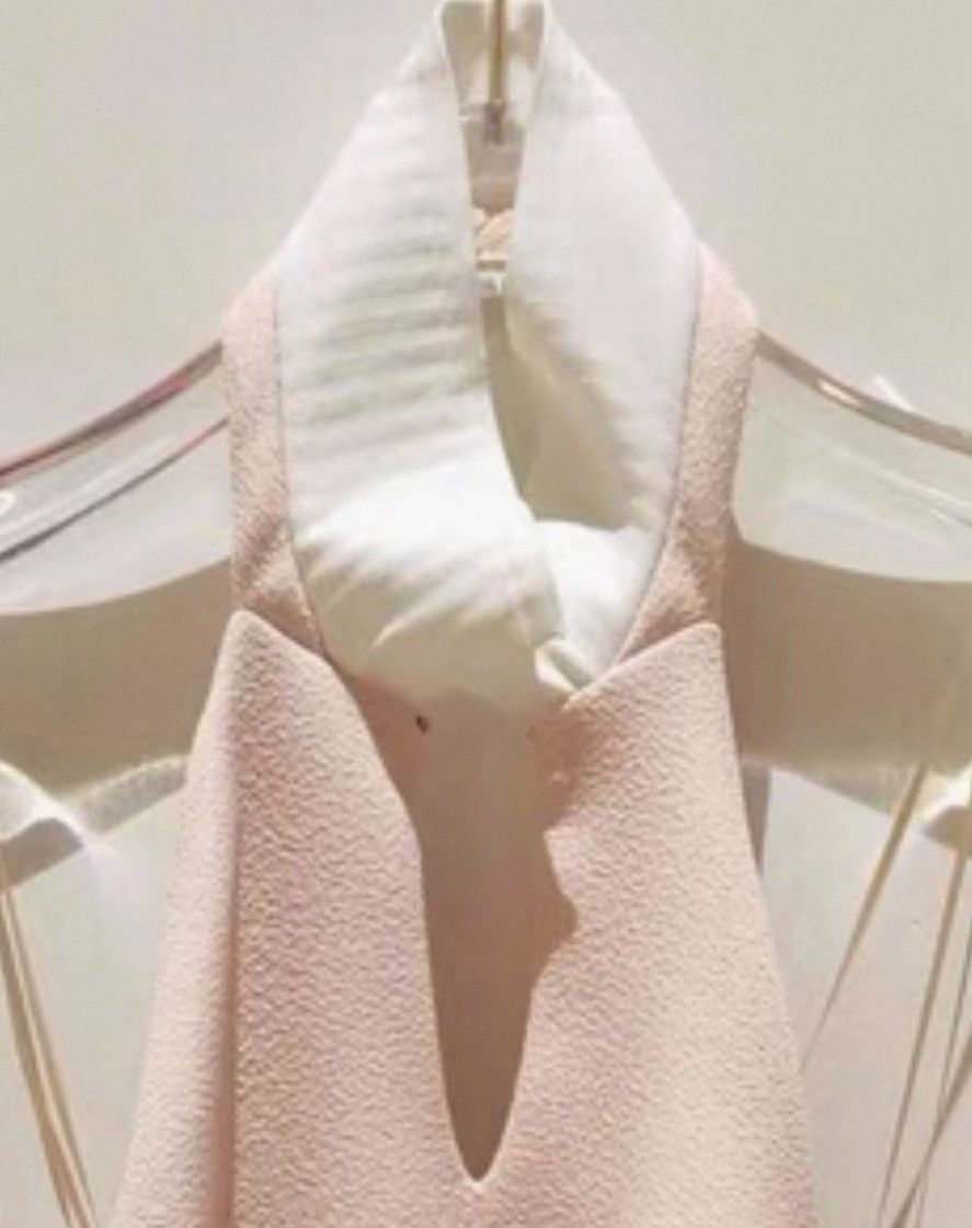 Balenciaga Balenciaga Nude Pink Halter Dress Size 38 Size S / US 4 / IT 40 - 4 Thumbnail