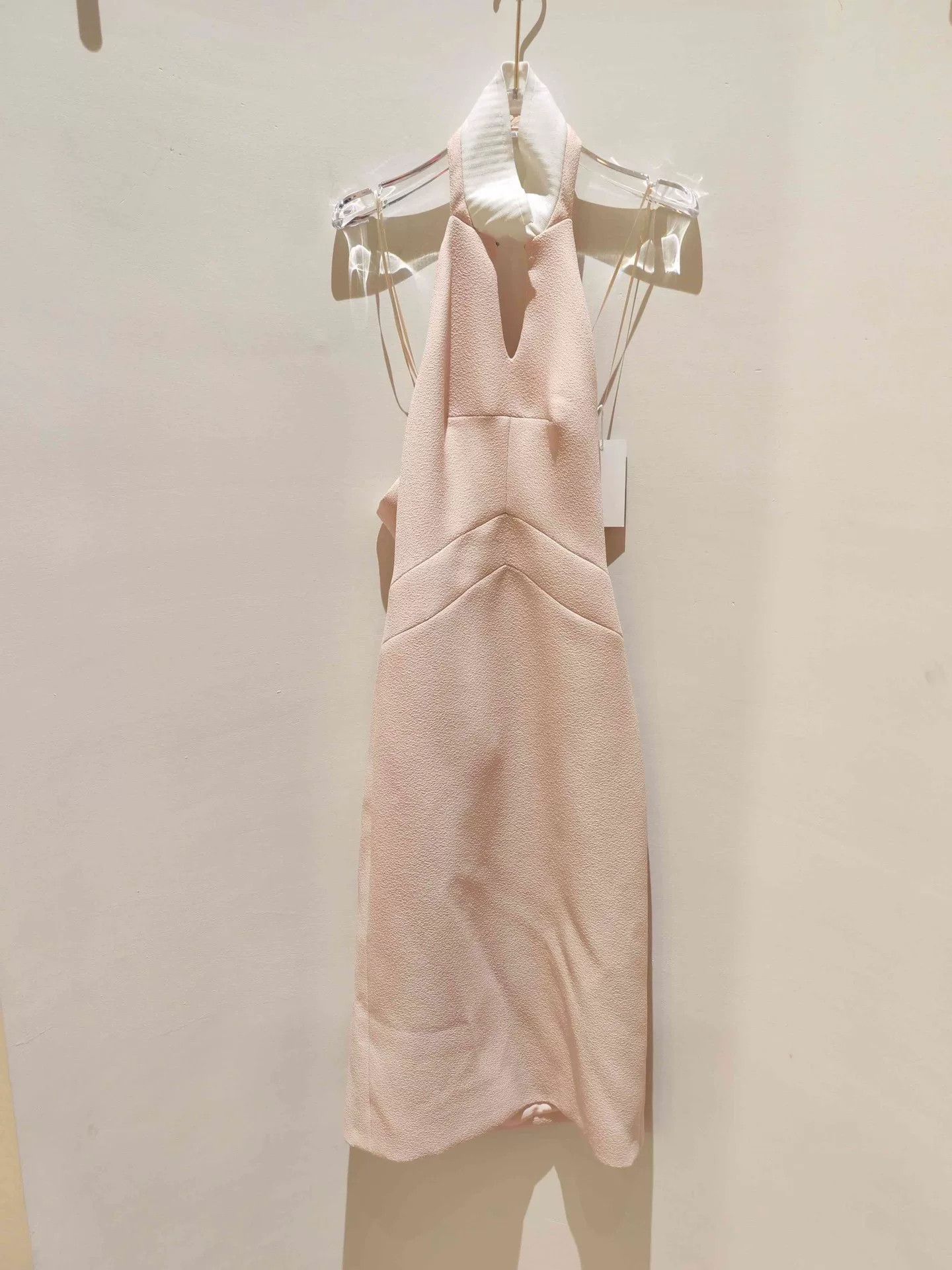 Balenciaga Balenciaga Nude Pink Halter Dress Size 38 Size S / US 4 / IT 40 - 2 Thumbnail