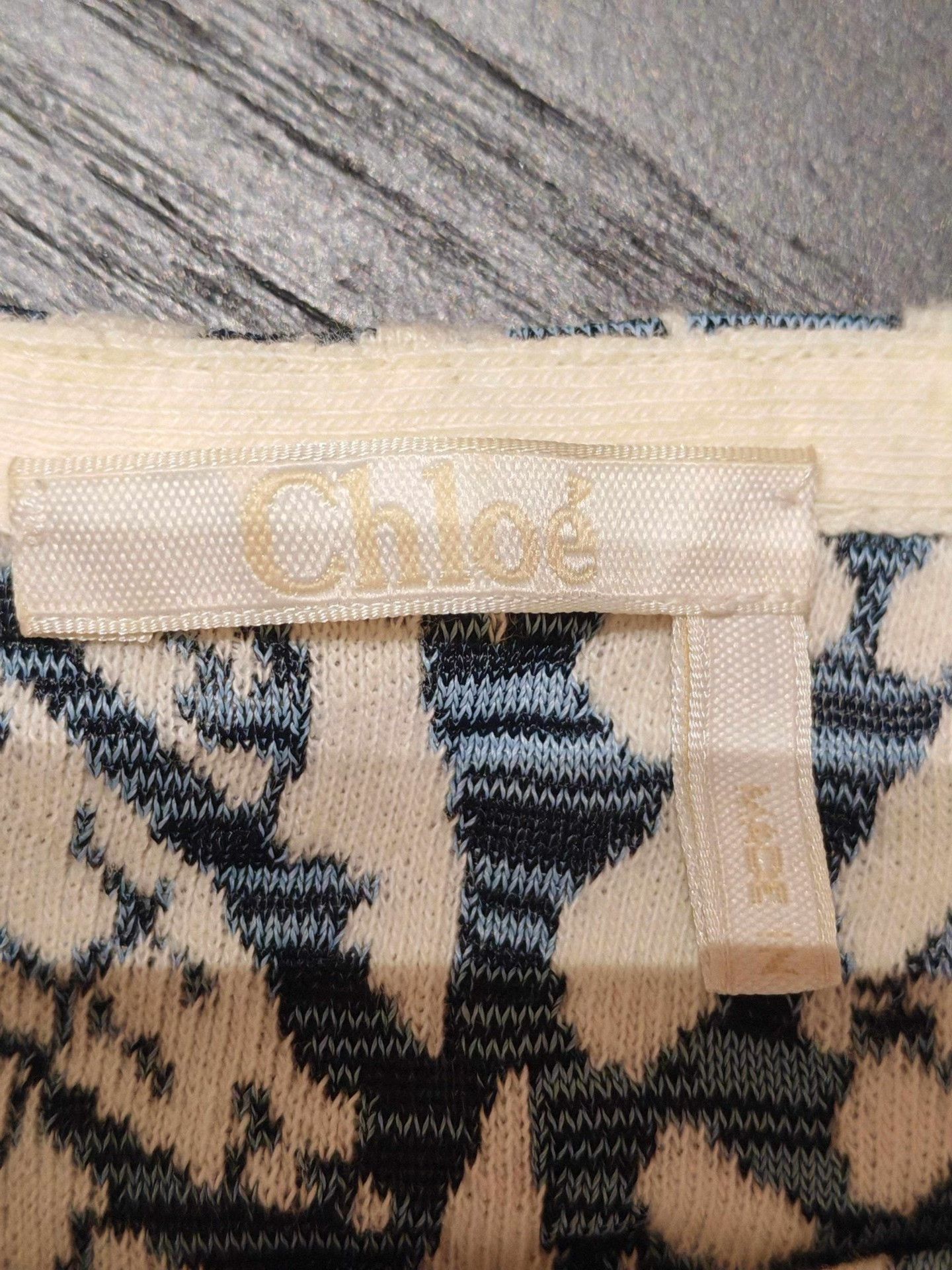 Chloe Chloé Abstract Texture Jacquard Knit Top Size S / US 4 / IT 40 - 3 Thumbnail