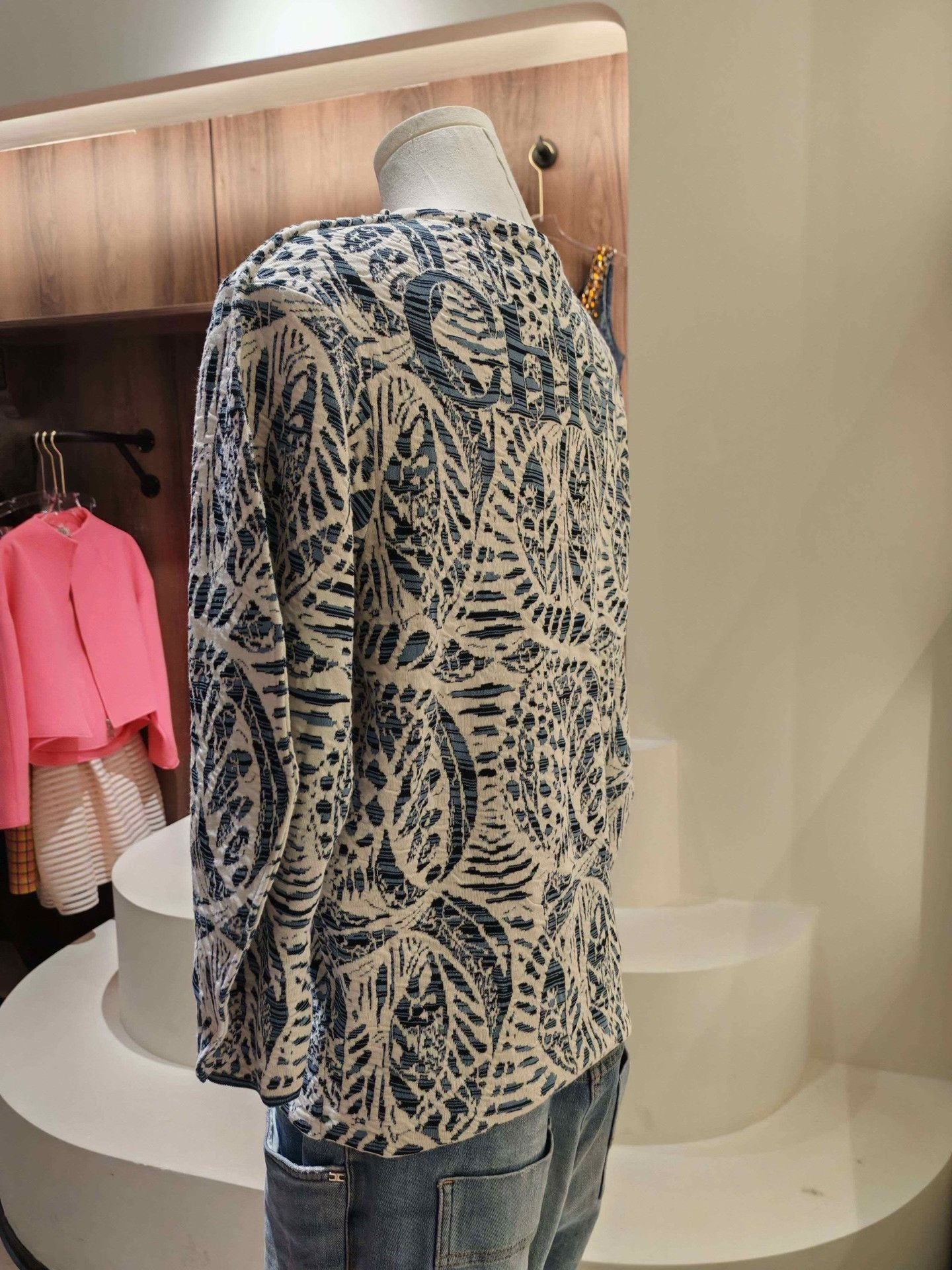 Chloe Chloé Abstract Texture Jacquard Knit Top Size S / US 4 / IT 40 - 2 Thumbnail