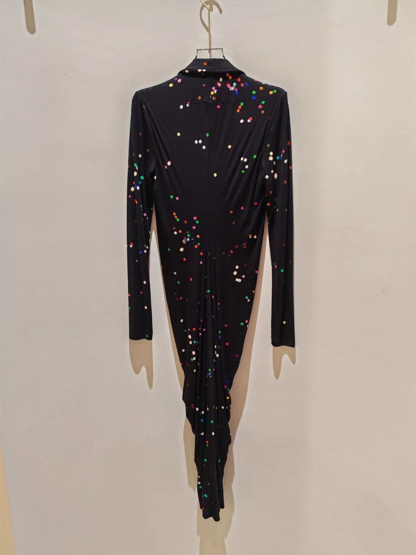 Givenchy Givenchy Polka Dot Knit Long-Sleeve Dress Size M / US 6-8 / IT 42-44 - 2 Thumbnail