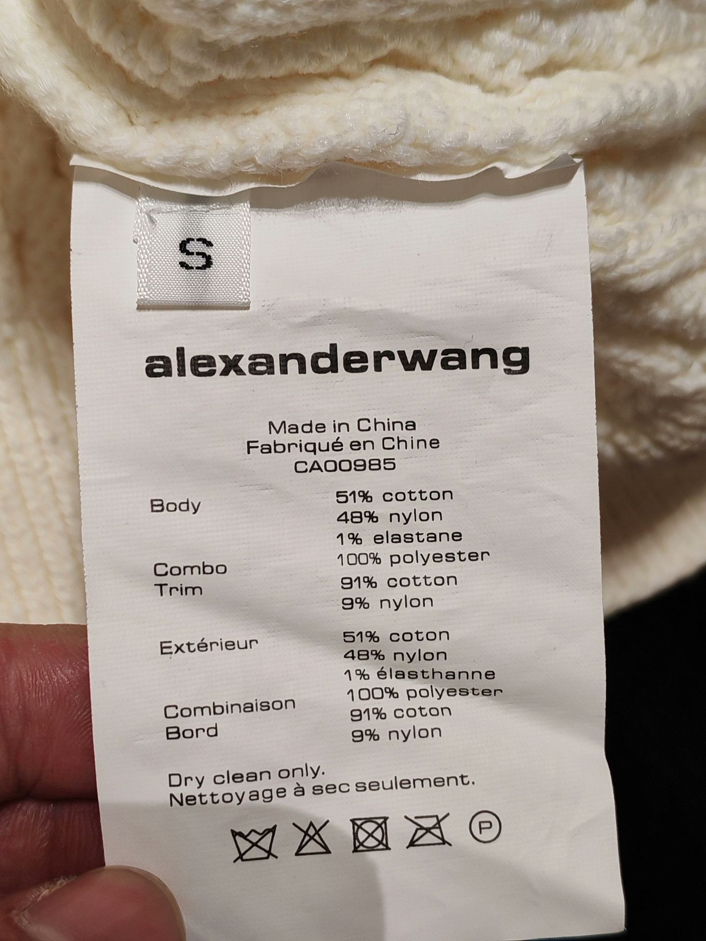 T by Alexander Wang Alexander Wang V-Neck Lace Knit Sweater Size S / US 4 / IT 40 - 4 Thumbnail