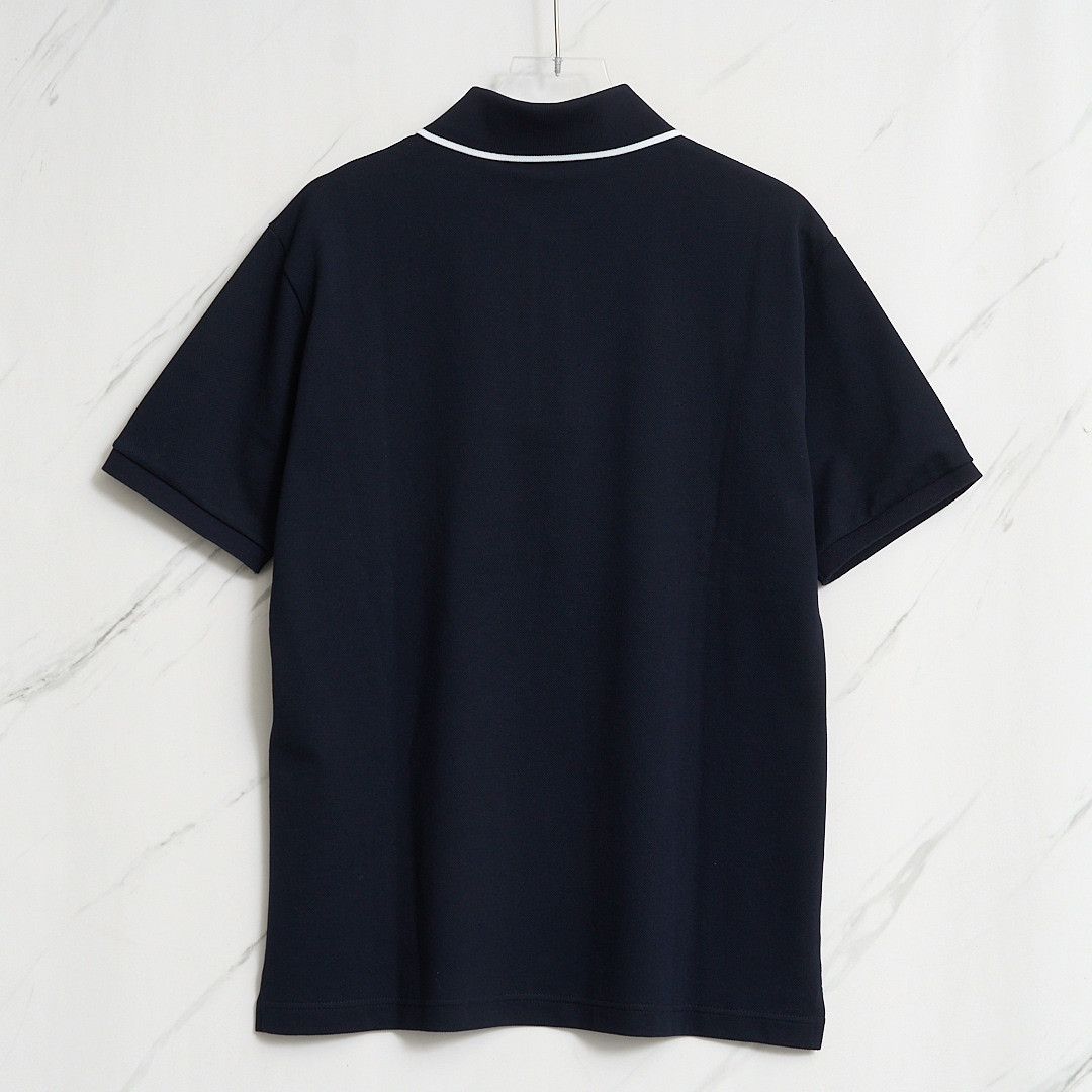 Gucci Gucci Men's Navy Logo Stripe Polo Size US M / EU 48-50 / 2 - 3 Thumbnail