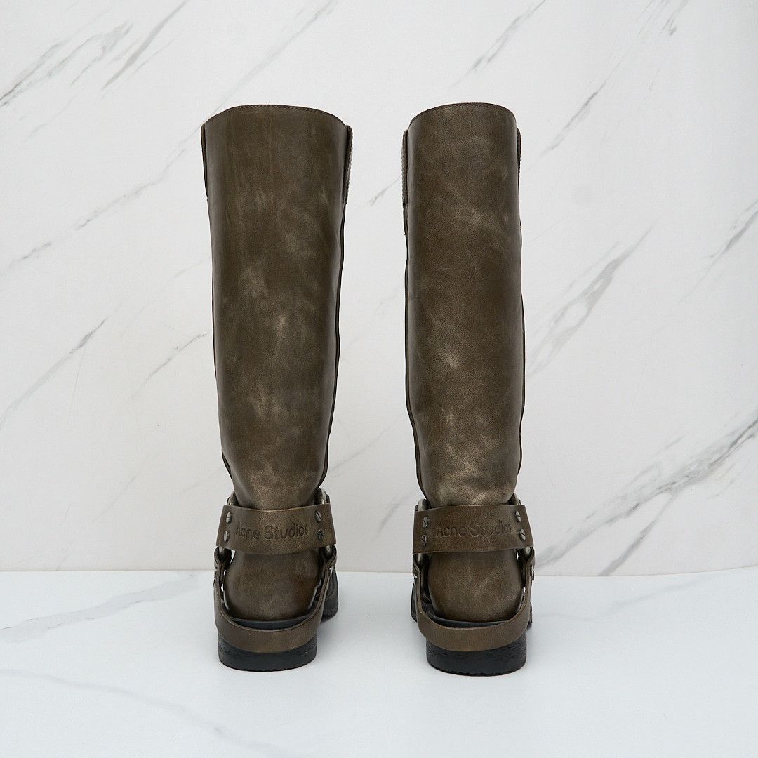 Acne Studios Acne Studios Women's Square-Toe Knee-High Boots Size US 5 / IT 35 - 6 Thumbnail