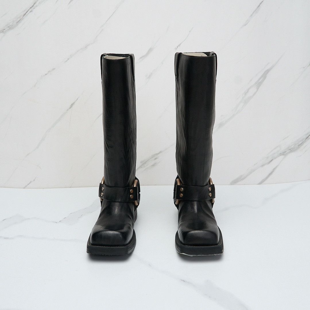Acne Studios Acne Studios Women's Square-Toe Biker Boots Size US 4 / IT 34 - 3 Thumbnail