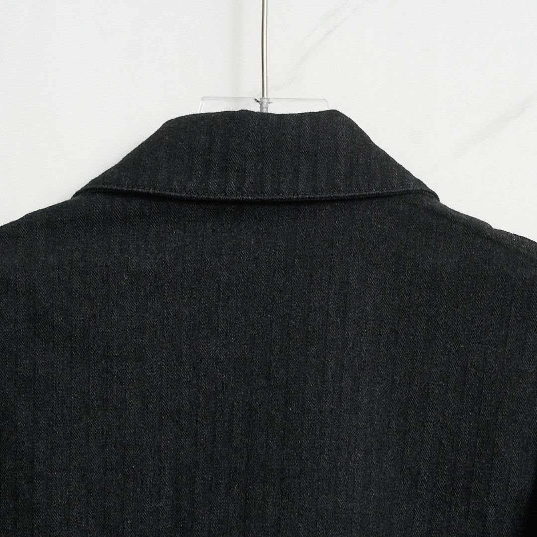 Prada Prada Men's Logo Herringbone Denim Jacket Size US M / EU 48-50 / 2 - 4 Thumbnail