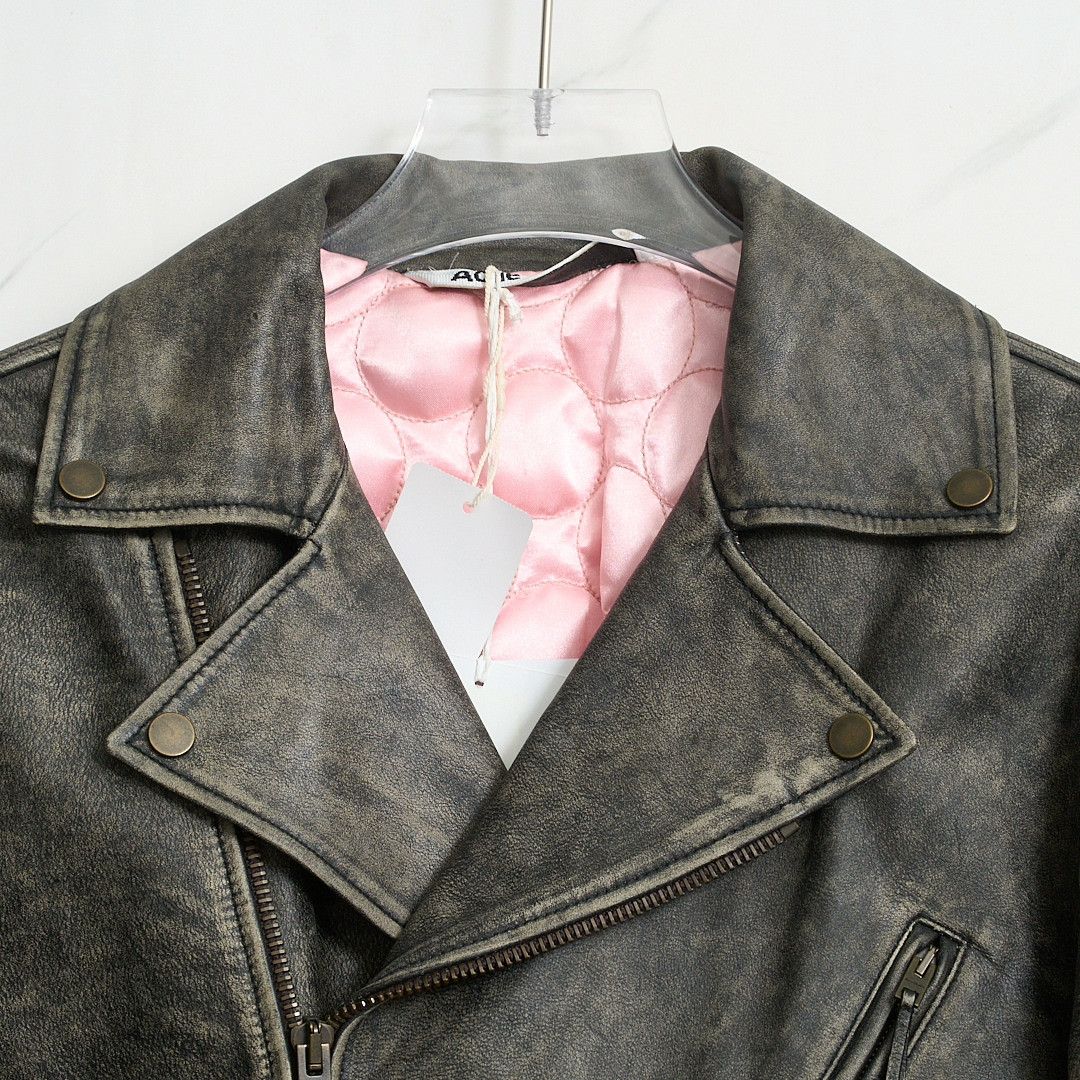 Acne Studios Acne Studios Men's Distressed Biker Jacket Size US S / EU 44-46 / 1 - 2 Thumbnail