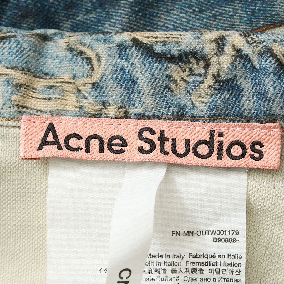 Acne Studios Acne Studios Men's 3D Graffiti Denim Jacket Size US M / EU 48-50 / 2 - 5 Thumbnail