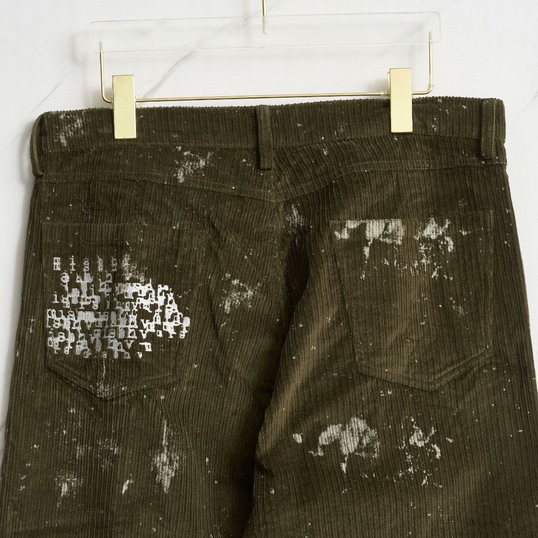 Misbhv MISBHV Men's Corduroy Distressed Casual Pants Size US 35 - 5 Thumbnail