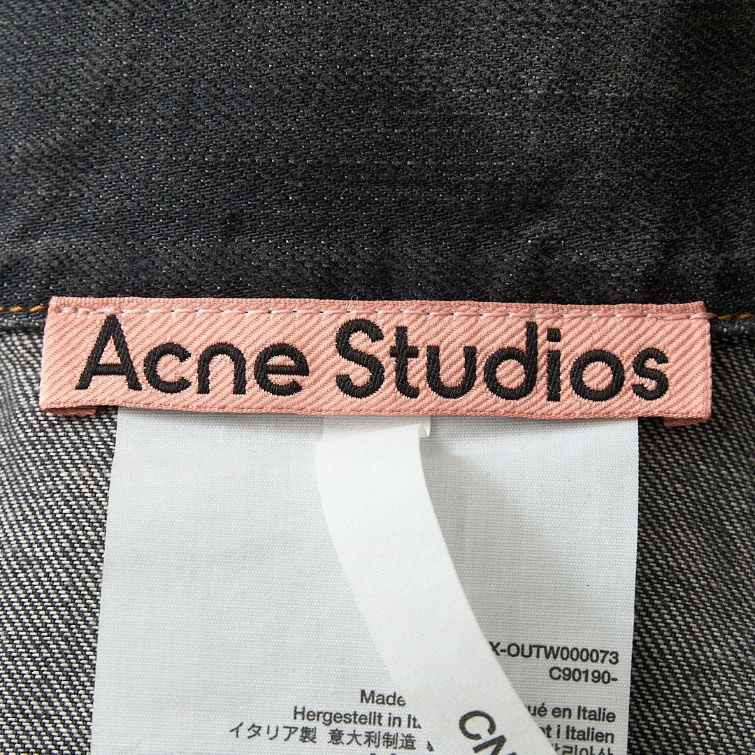 Acne Studios Acne Studios Men's Vintage Splatter Denim Jacket Size US S / EU 44-46 / 1 - 6 Thumbnail