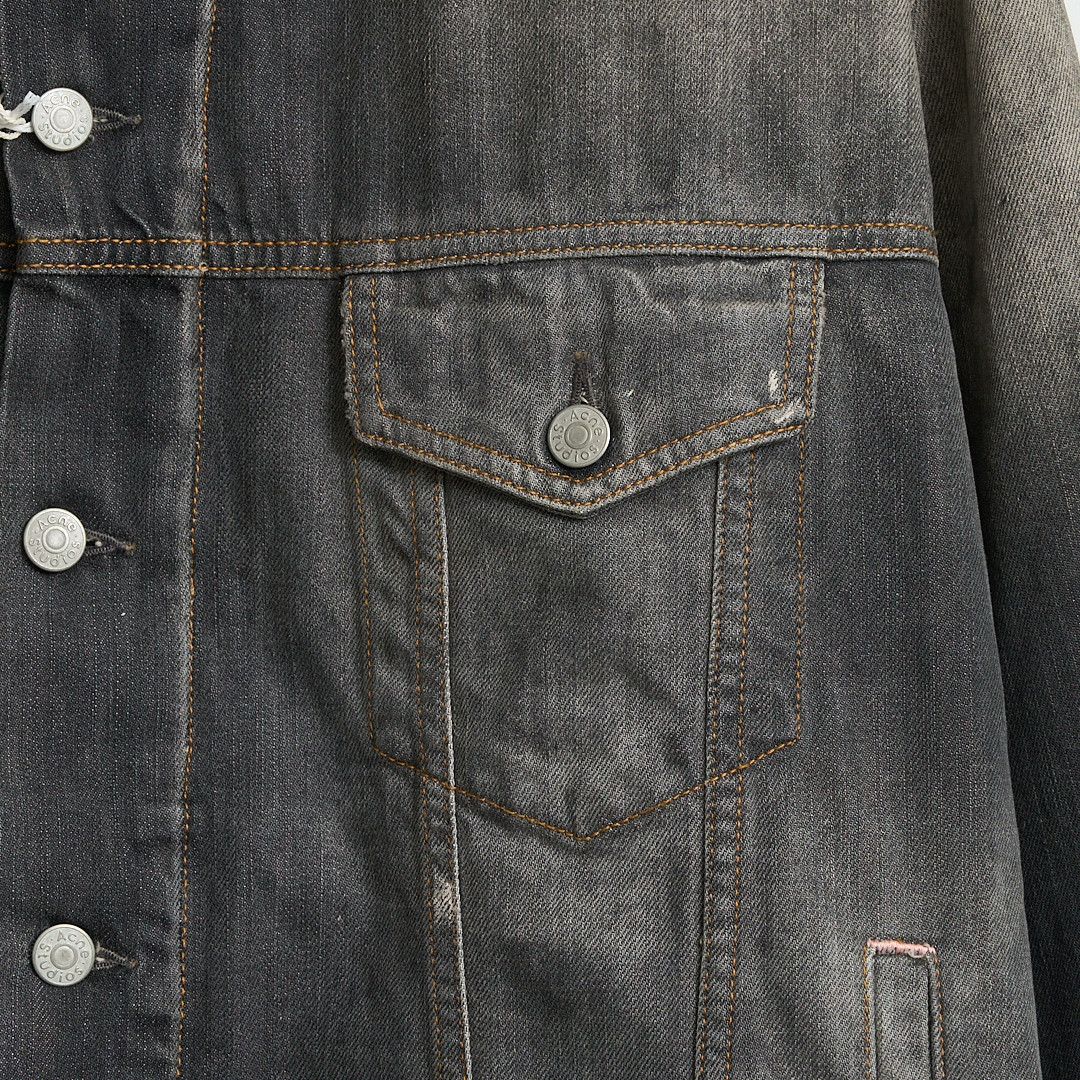 Acne Studios Acne Studios Men's Vintage Splatter Denim Jacket Size US S / EU 44-46 / 1 - 3 Thumbnail