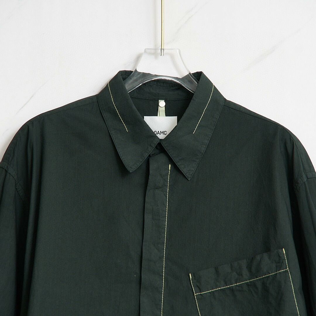 OAMC OAMC Men's Dark Green Collared Shirt Size US M / EU 48-50 / 2 - 2 Thumbnail