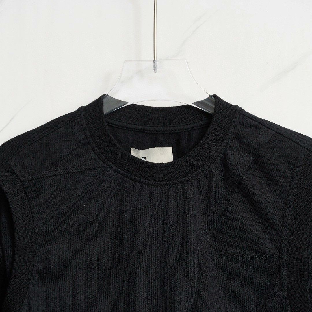 Feng Chen Wang Feng Chen Wang Men's Solid Ribbon T-shirt Size US XS / EU 42 / 0 - 2 Thumbnail
