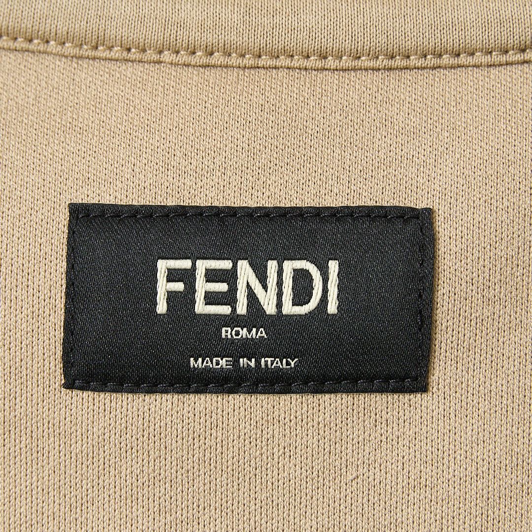 Fendi Fendi Men's New Metal Logo Solid T-Shirt Size US M / EU 48-50 / 2 - 6 Thumbnail
