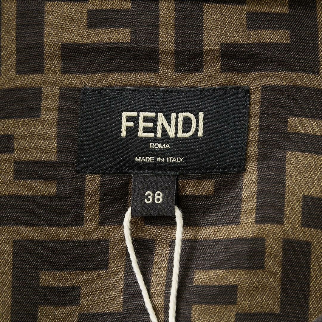 Fendi Fendi Men's All-Over Logo Silk Shirt Size US M / EU 48-50 / 2 - 4 Thumbnail
