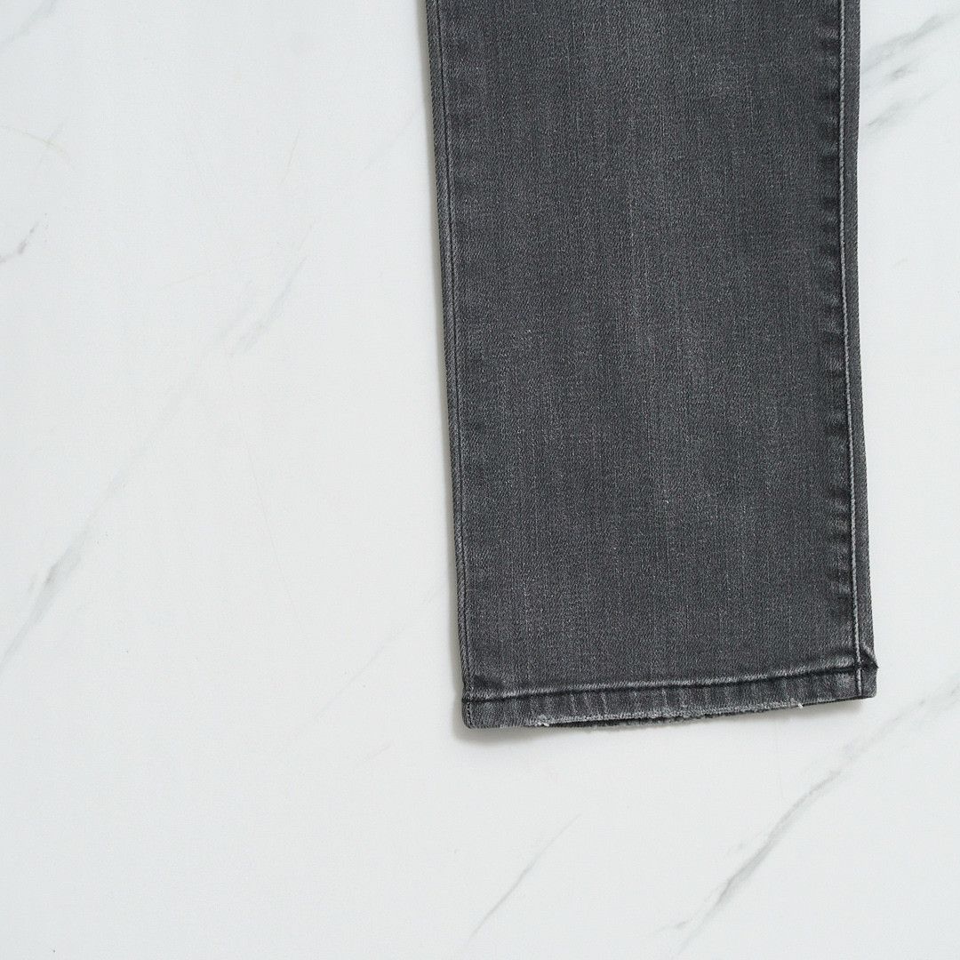 Saint Laurent Paris Saint Laurent Men's Leather Logo Jeans Size US 32 / EU 48 - 3 Thumbnail