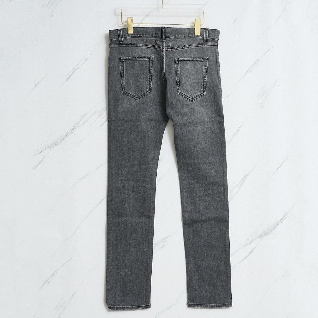 Saint Laurent Paris Saint Laurent Men's Leather Logo Jeans Size US 32 / EU 48 - 4 Thumbnail