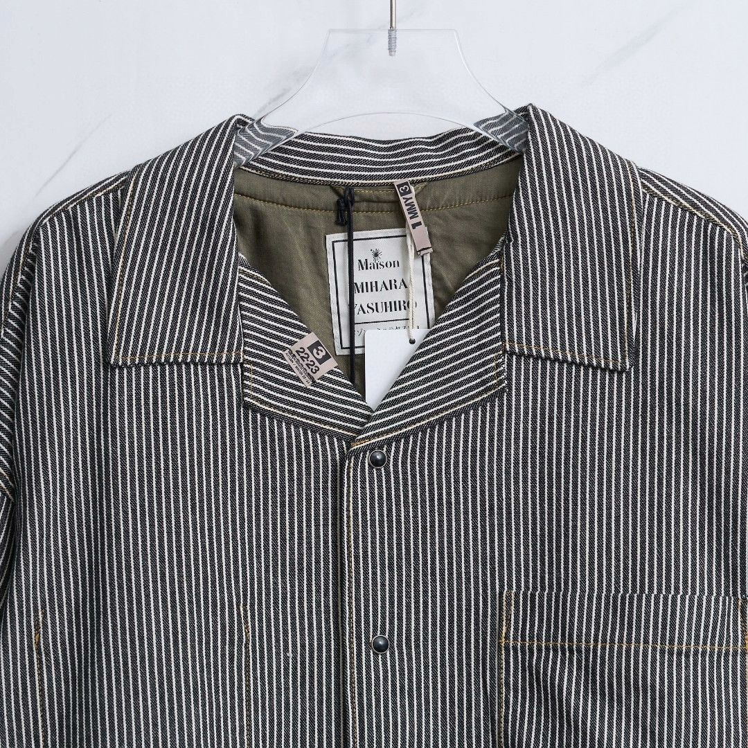Maison MIHARA YASUHIRO Mihara Yasuhiro Men's Striped Long Sleeve Shirt Size US M / EU 48-50 / 2 - 2 Thumbnail