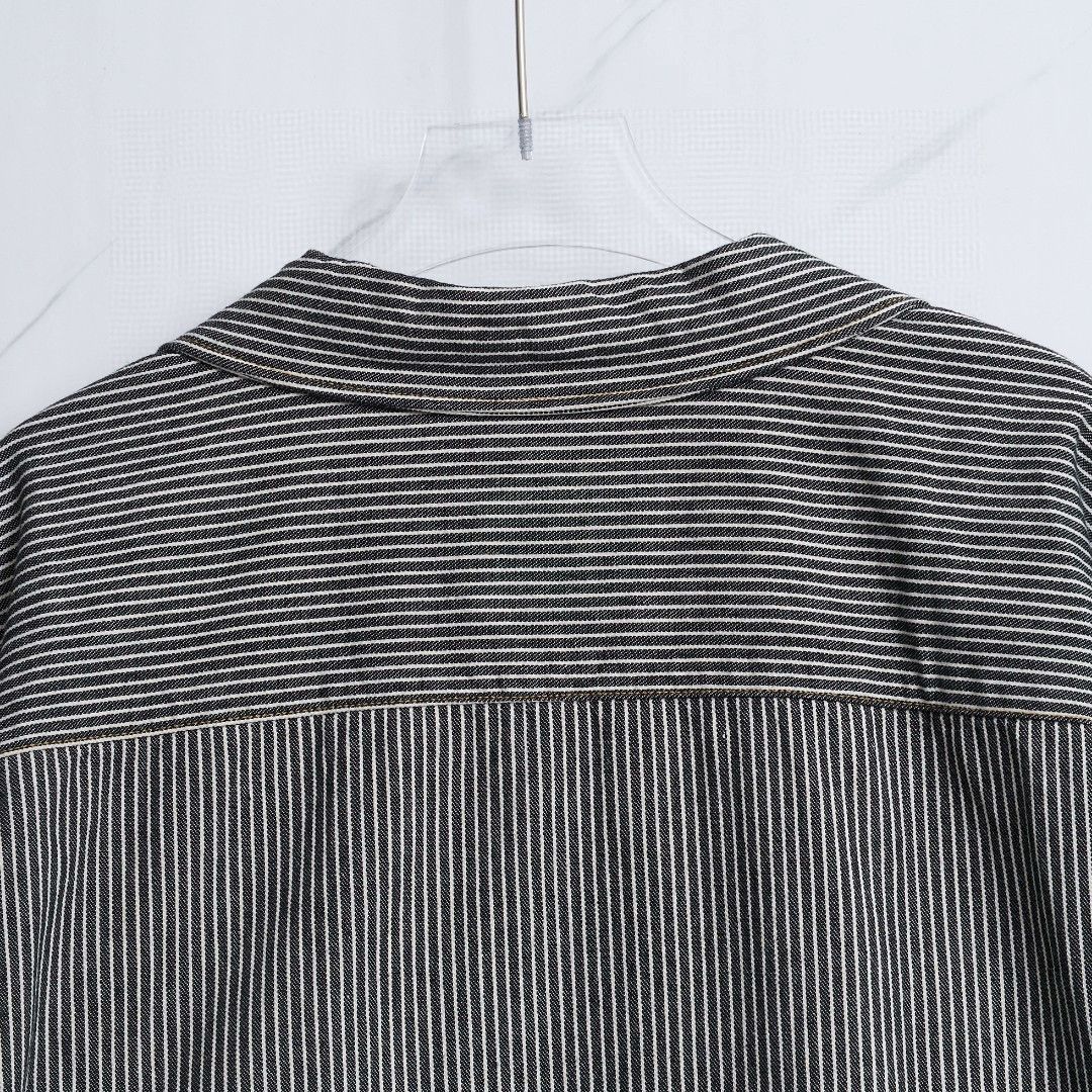 Maison MIHARA YASUHIRO Mihara Yasuhiro Men's Striped Long Sleeve Shirt Size US M / EU 48-50 / 2 - 6 Thumbnail