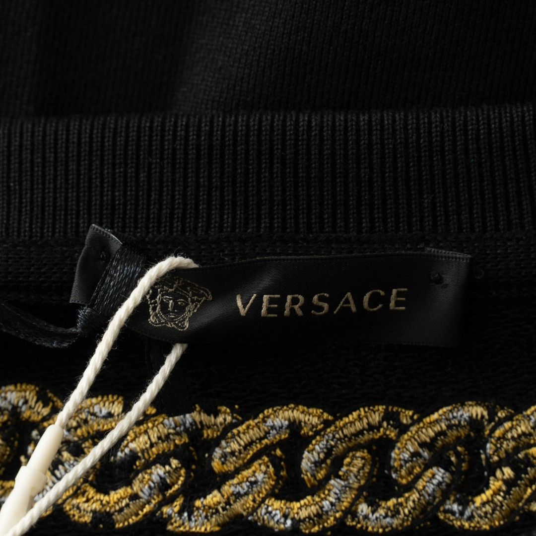Versace Versace Men's Rhinestone Chain Sweatshirt Size US M / EU 48-50 / 2 - 6 Thumbnail