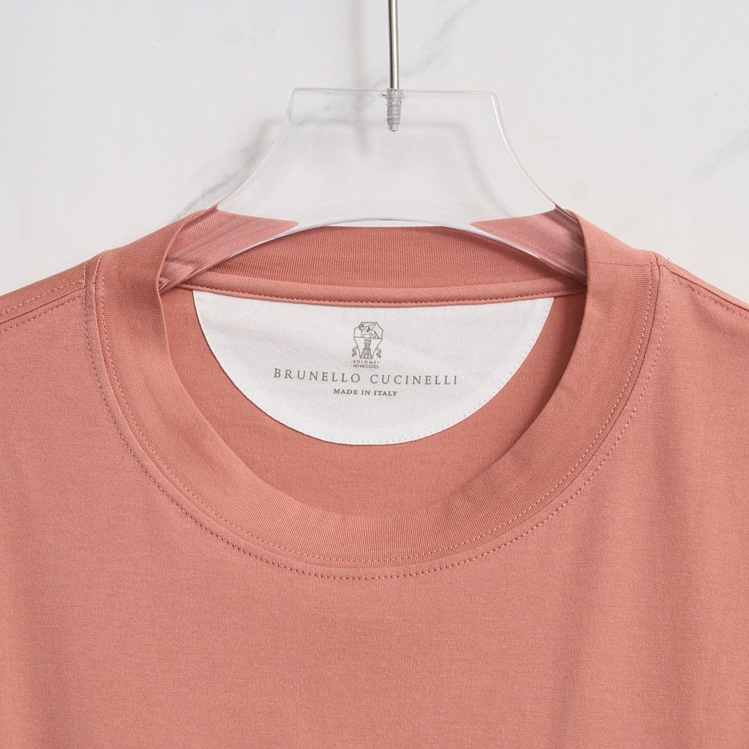 Brunello Cucinelli Brunello Cucinelli Men's Logo Print T-Shirt Size US M / EU 48-50 / 2 - 2 Thumbnail