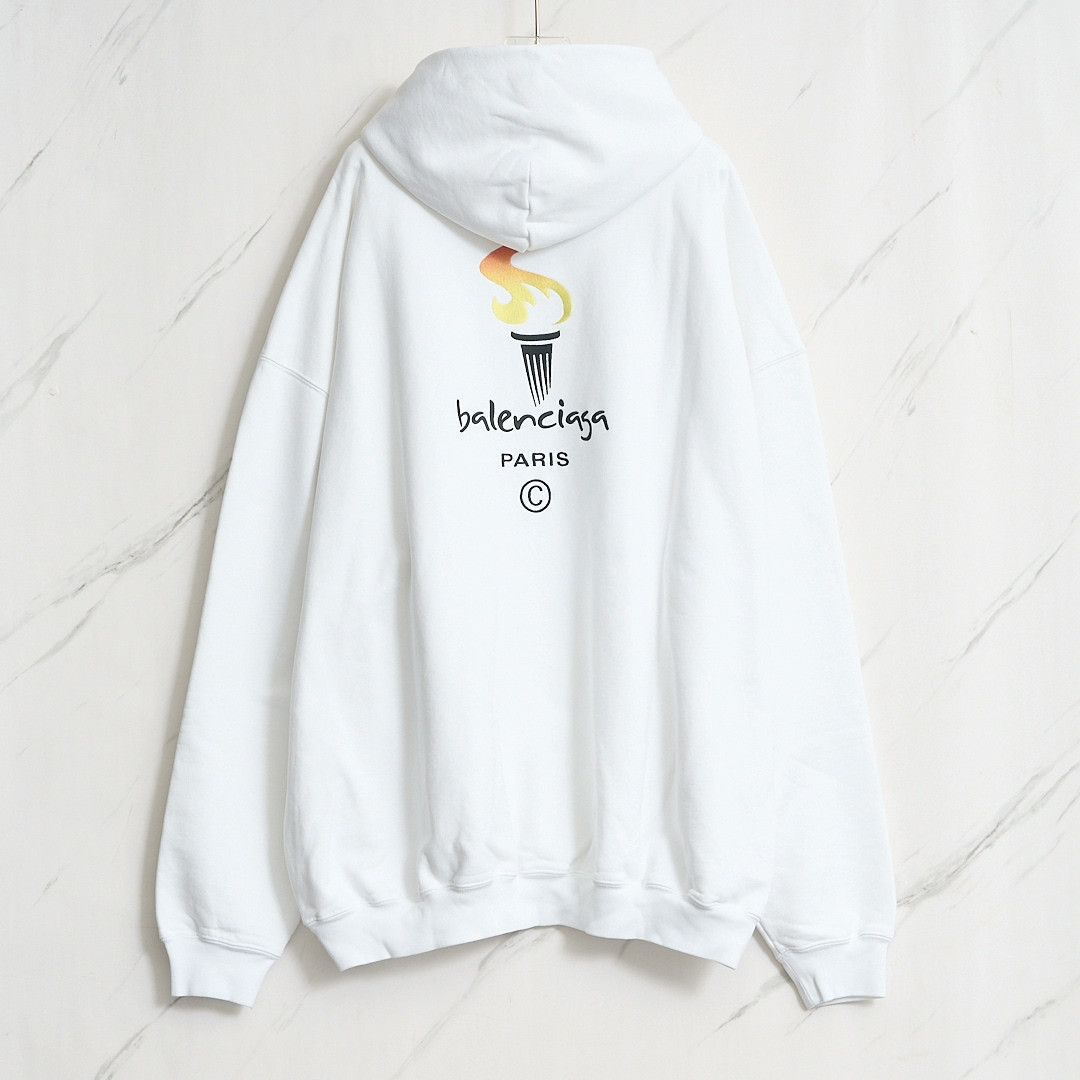 Balenciaga Balenciaga Unisex Torch Embroidery Oversize Sweatshirt Size M / US 6-8 / IT 42-44 - 3 Thumbnail