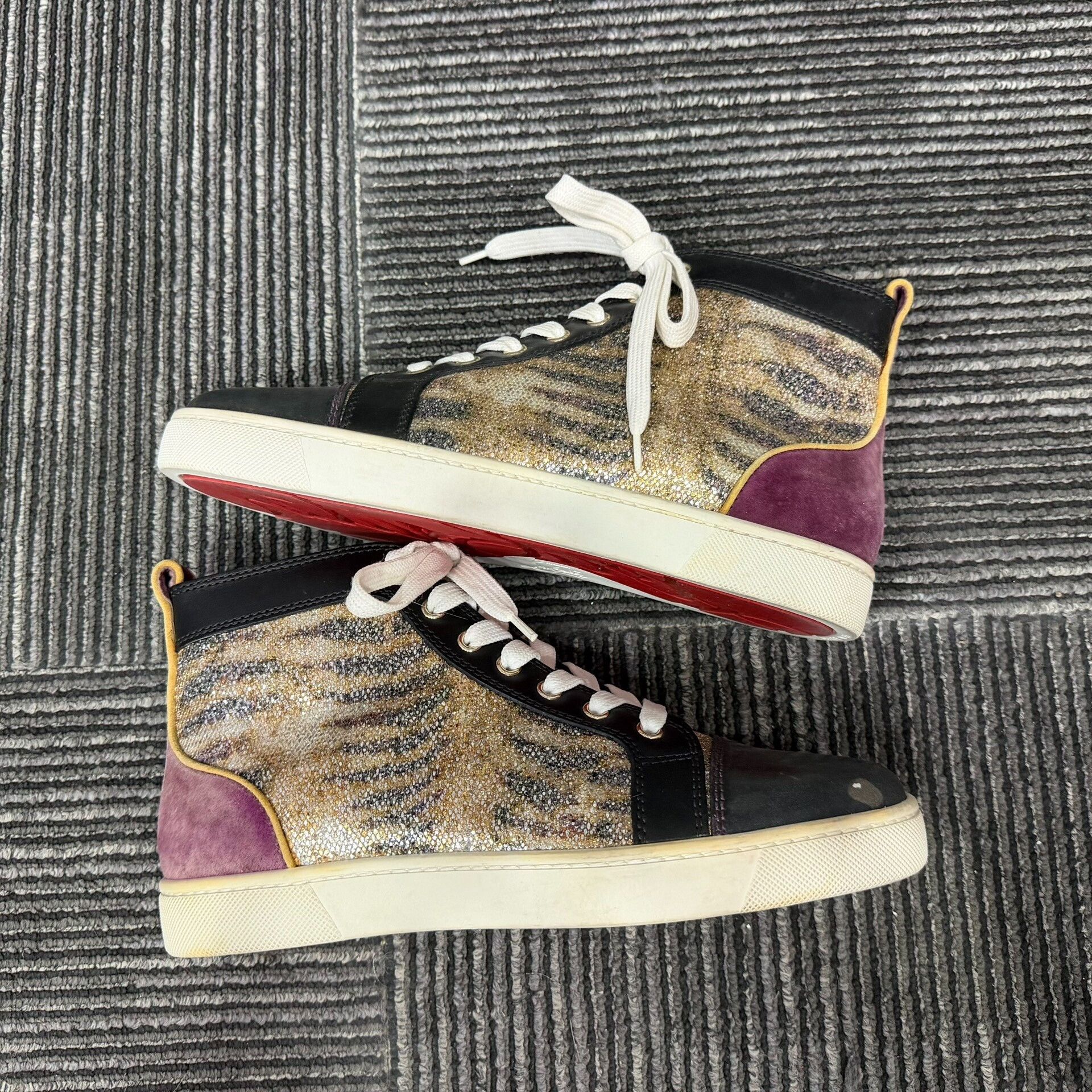 Christian Louboutin Christian Louboutin Red Hitop Sneakers 6 Men Size US 6 / EU 39 - 2 Thumbnail