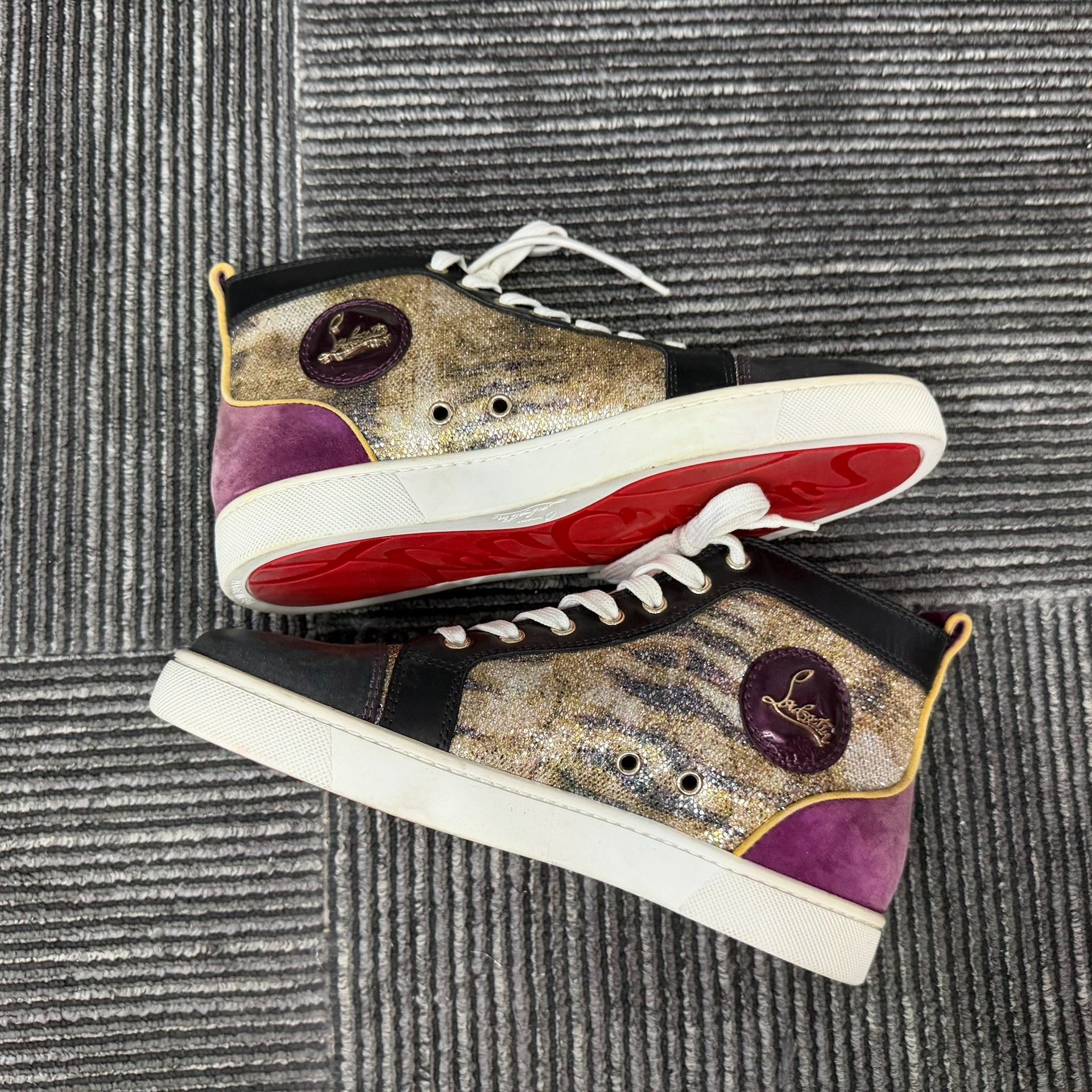Christian Louboutin Christian Louboutin Red Hitop Sneakers 6 Men Size US 6 / EU 39 - 3 Thumbnail