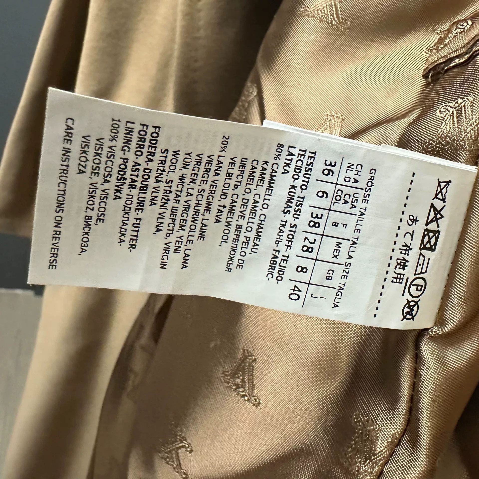 Max Mara Max Mara Beige Coat S Women Size S / US 4 / IT 40 - 3 Thumbnail