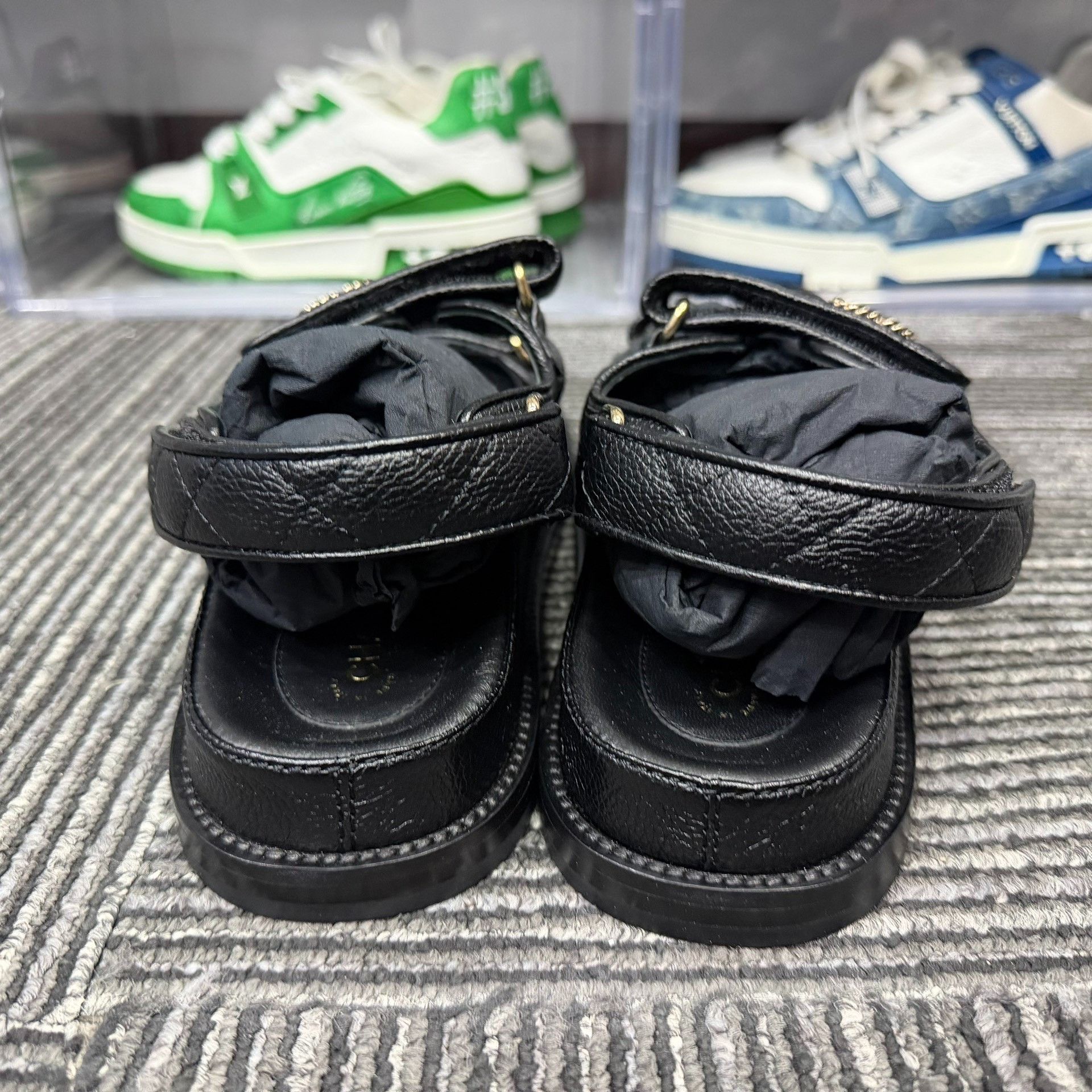 Chanel Chanel Black Sandals us_7 Women Size US 7 / IT 37 - 3 Thumbnail