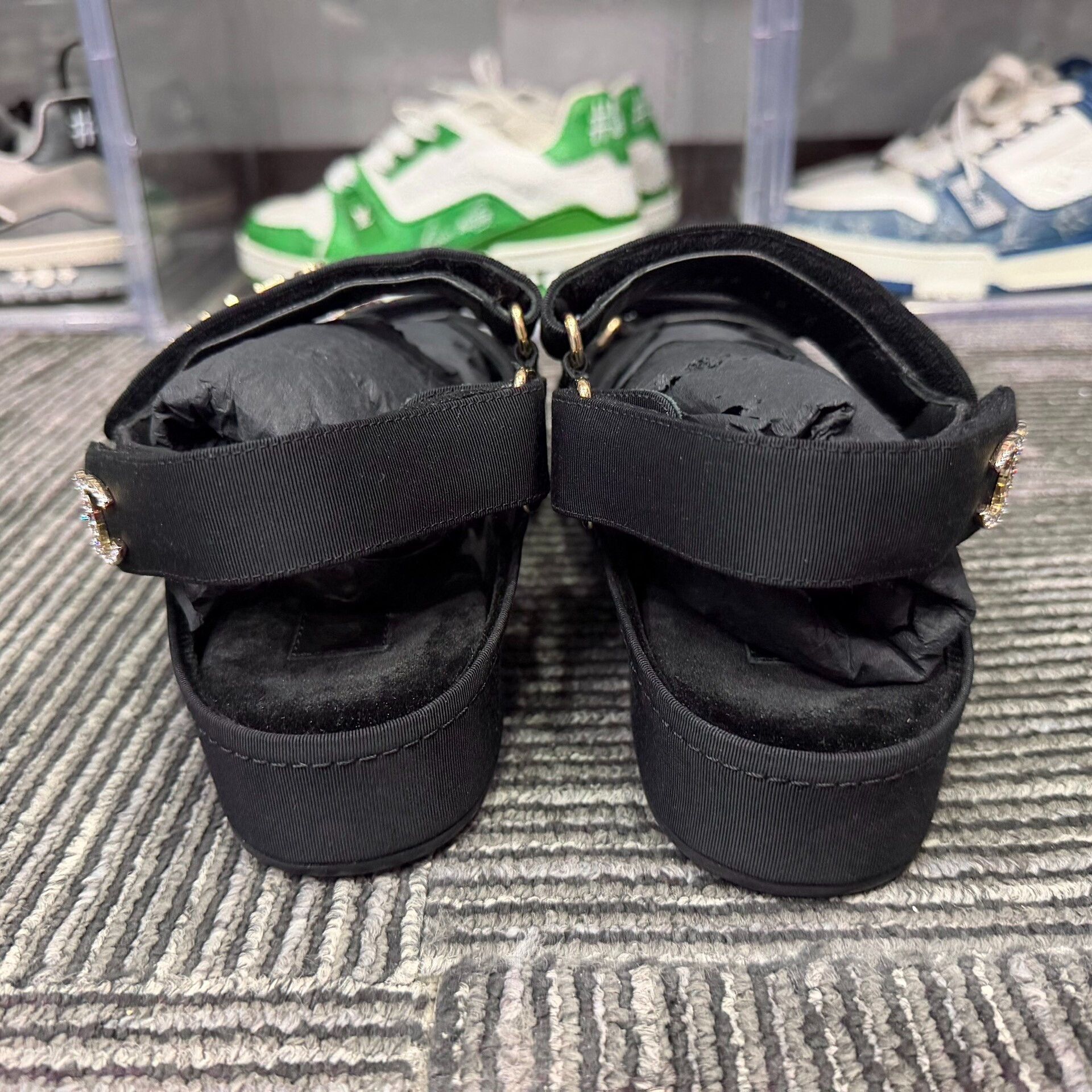 Chanel Chanel Black Sandals us_8 Women Size US 8 / IT 38 - 3 Thumbnail